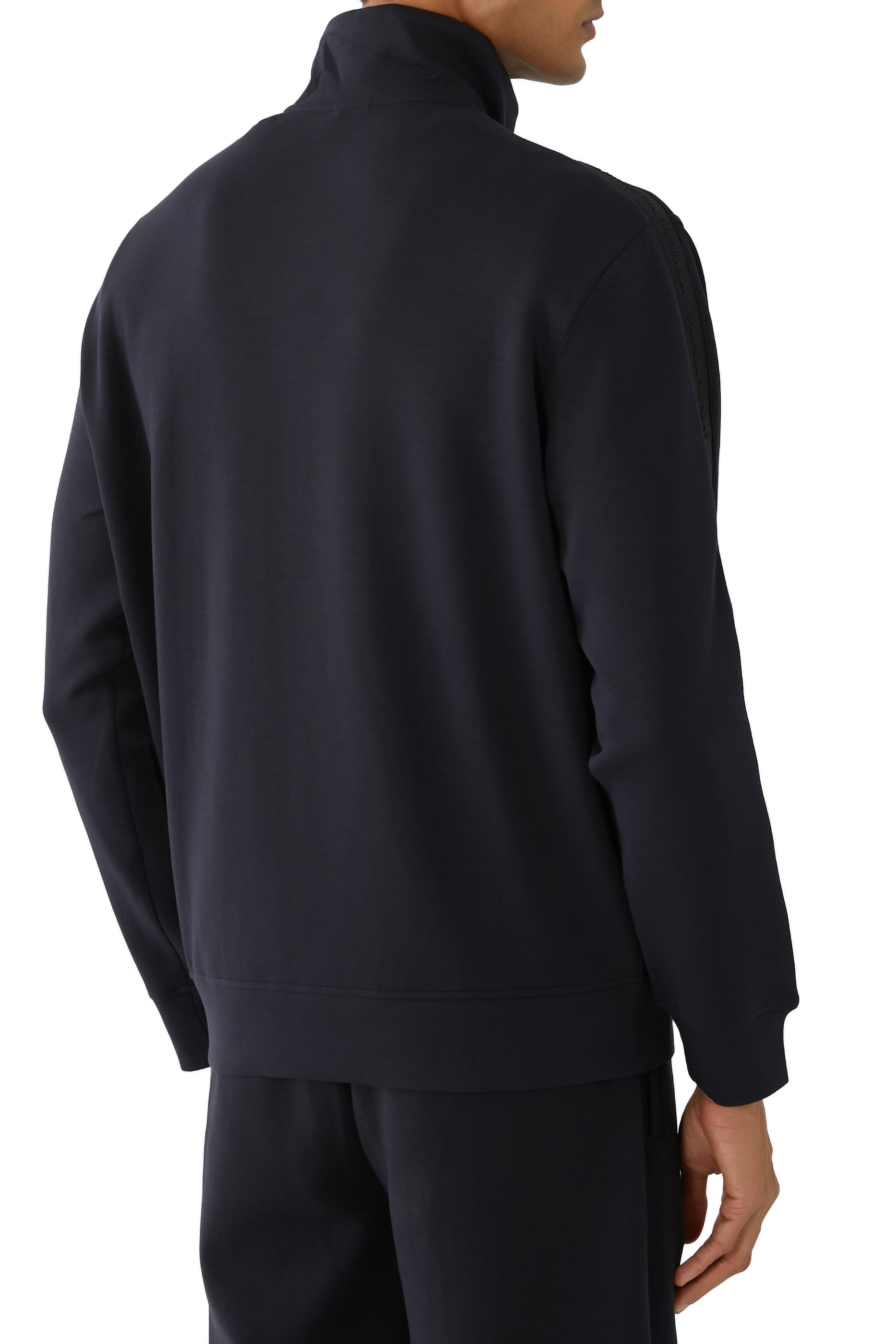 Jersey Zip-Up Sweatshirt