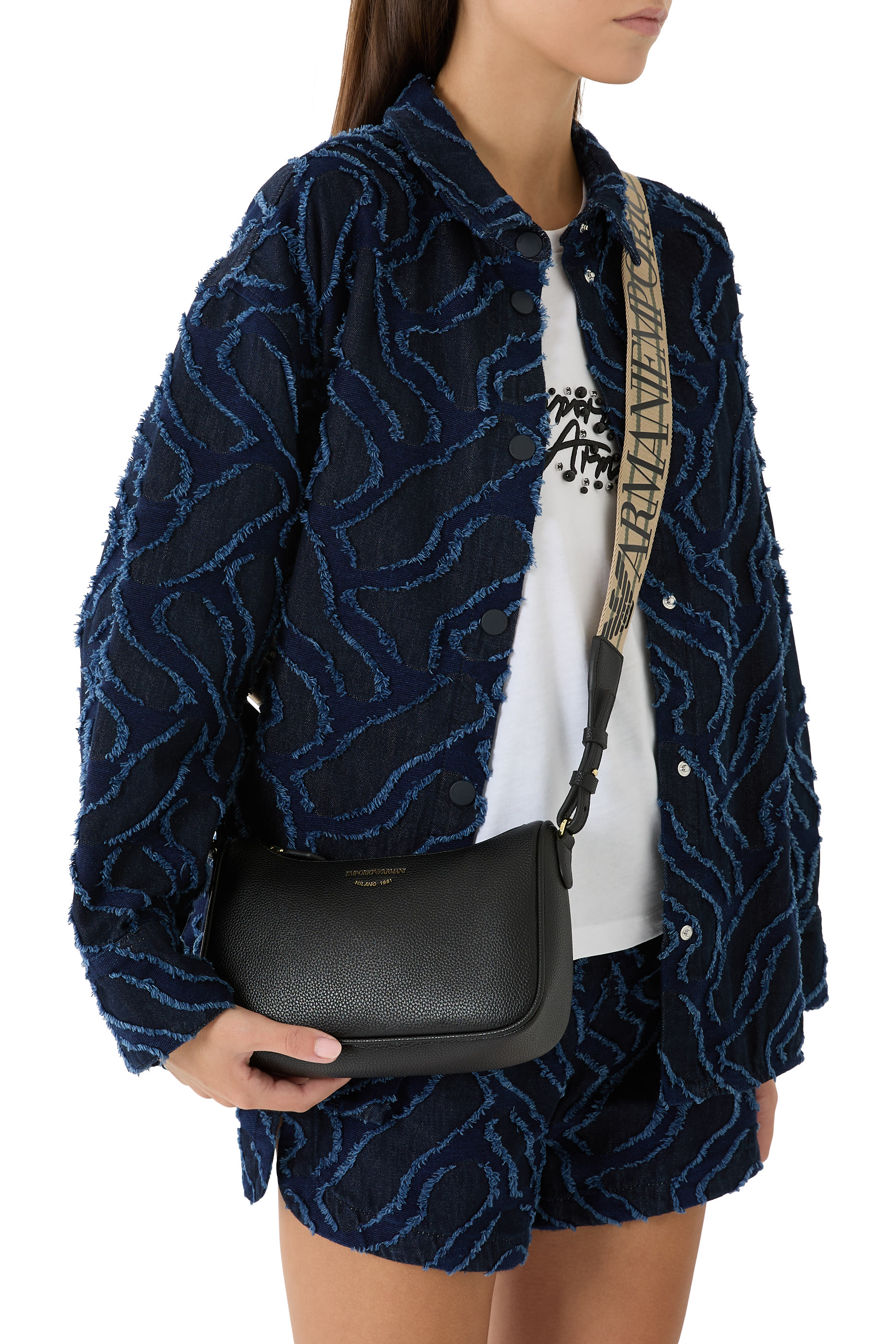 EA Baguette Crossbody Bag