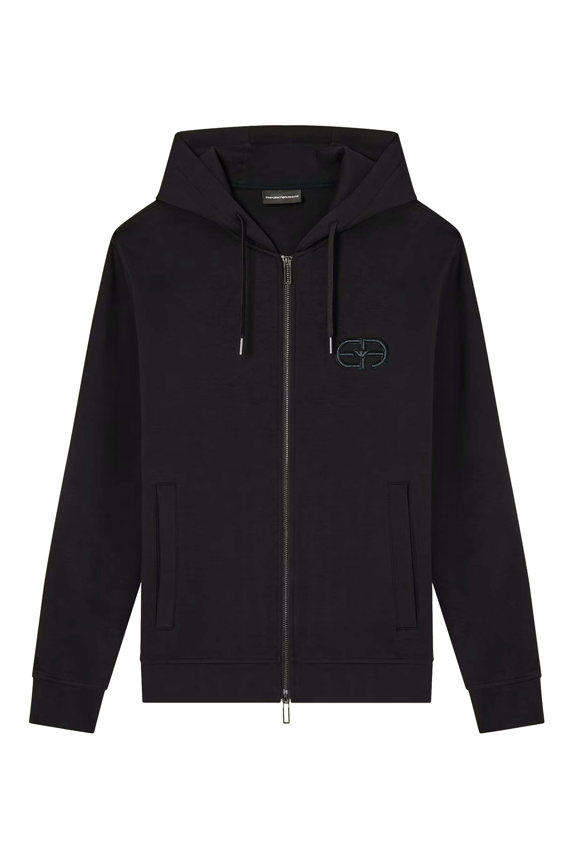 Double-Jersey Zip-Up Hooded Sweatshirt 