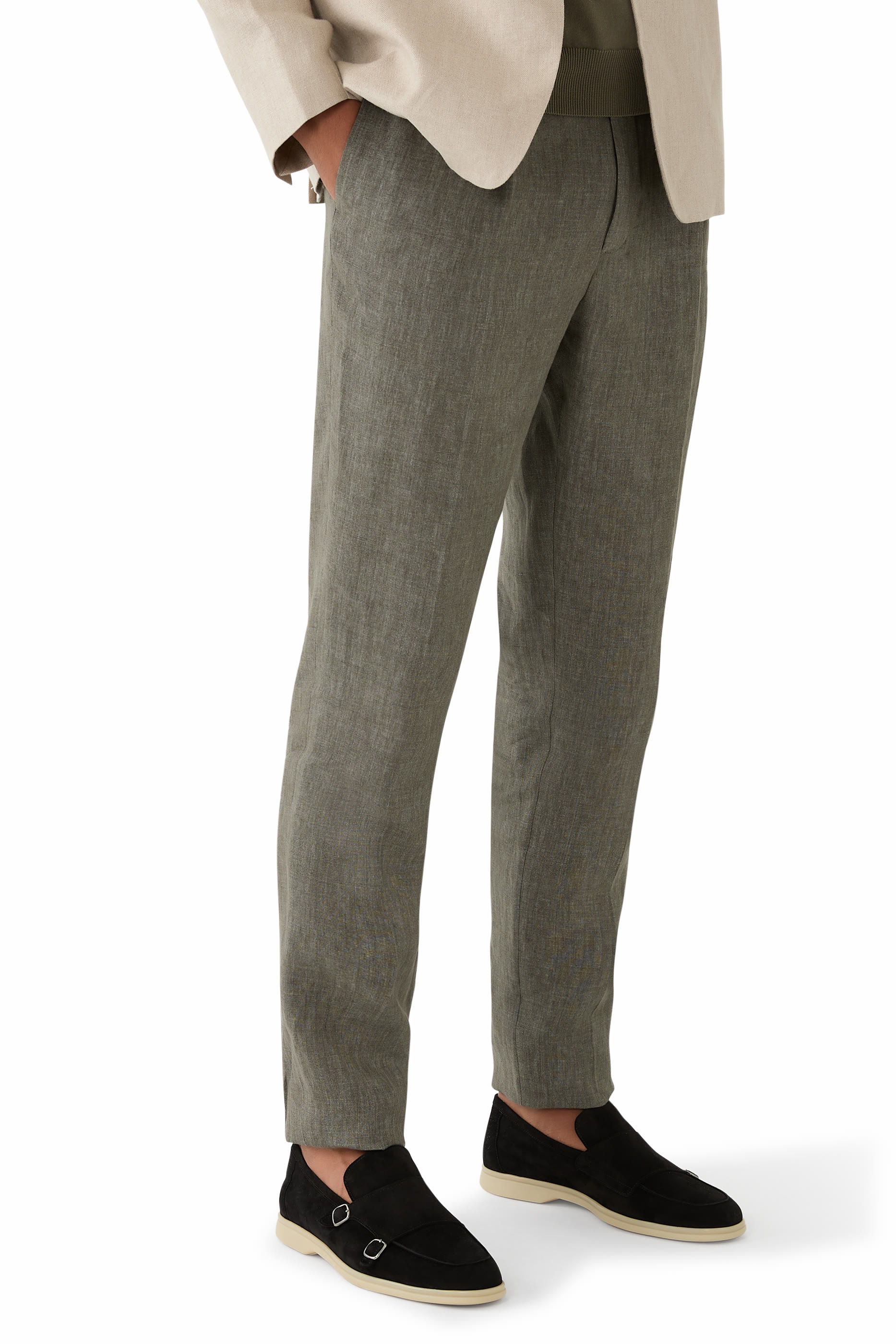 Double-Buckle Monk Loafers