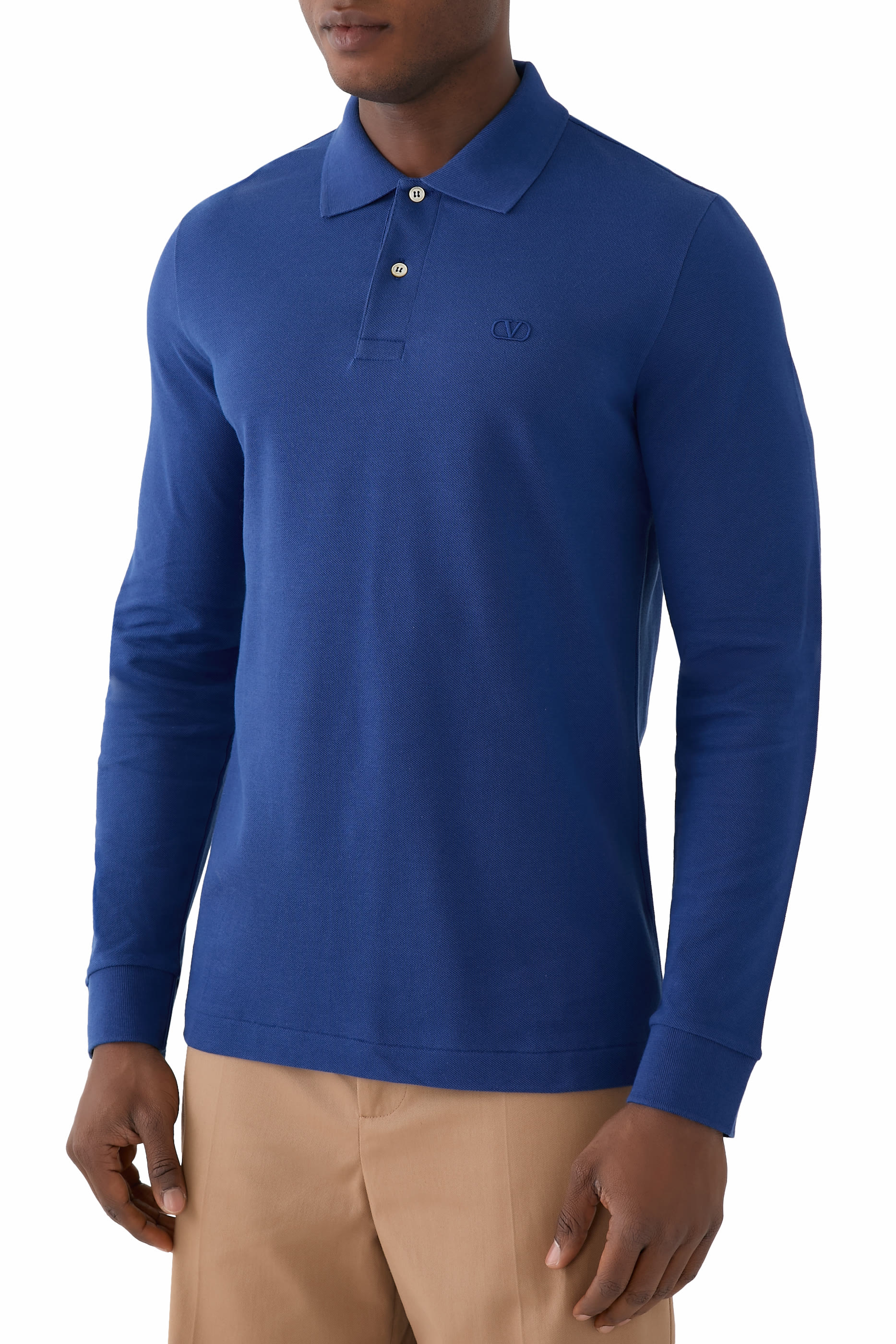 Vlogo Embroidery Cotton Piqu&eacute; Polo Shirt