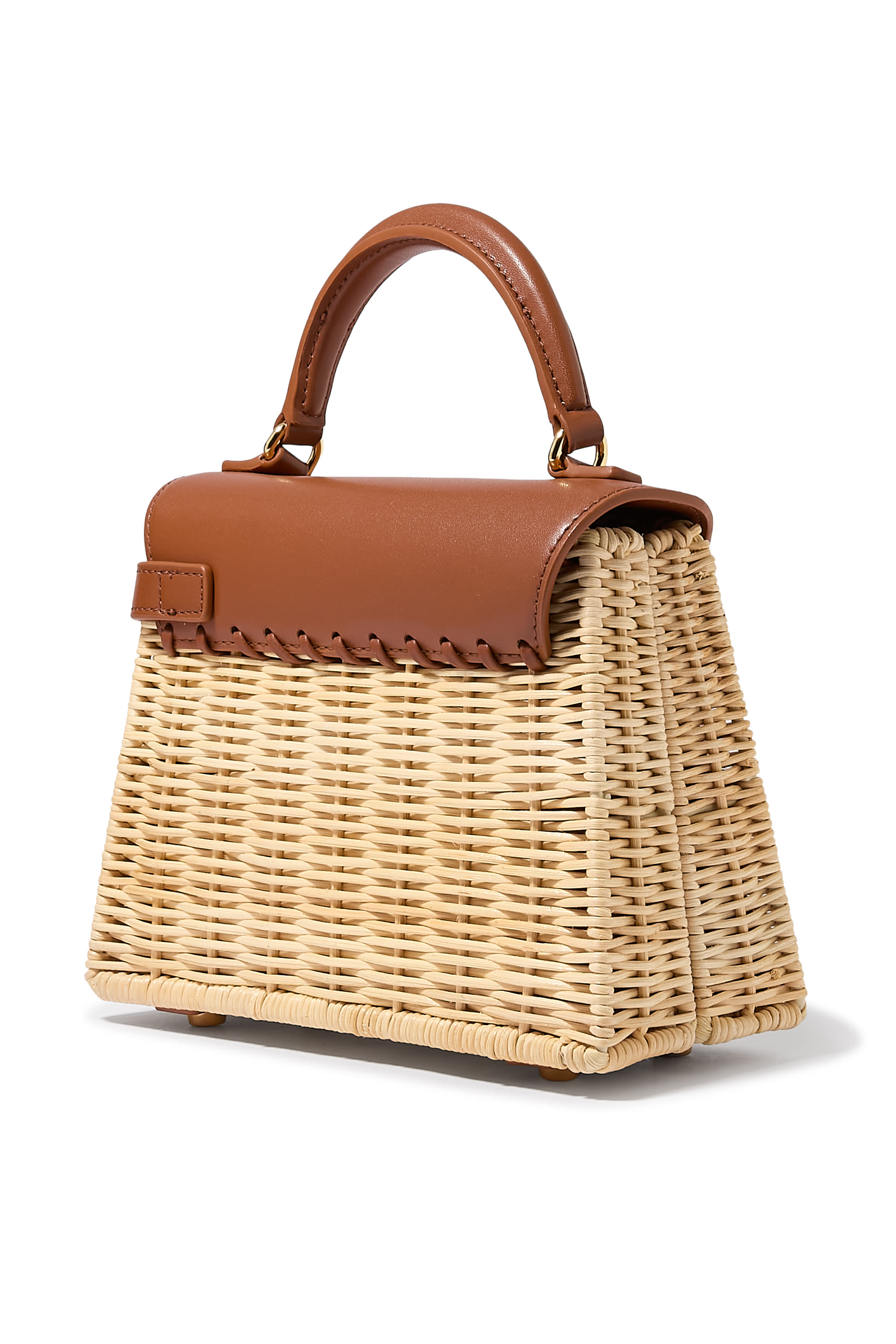 Elise Natural Rattan Weaving Handbag