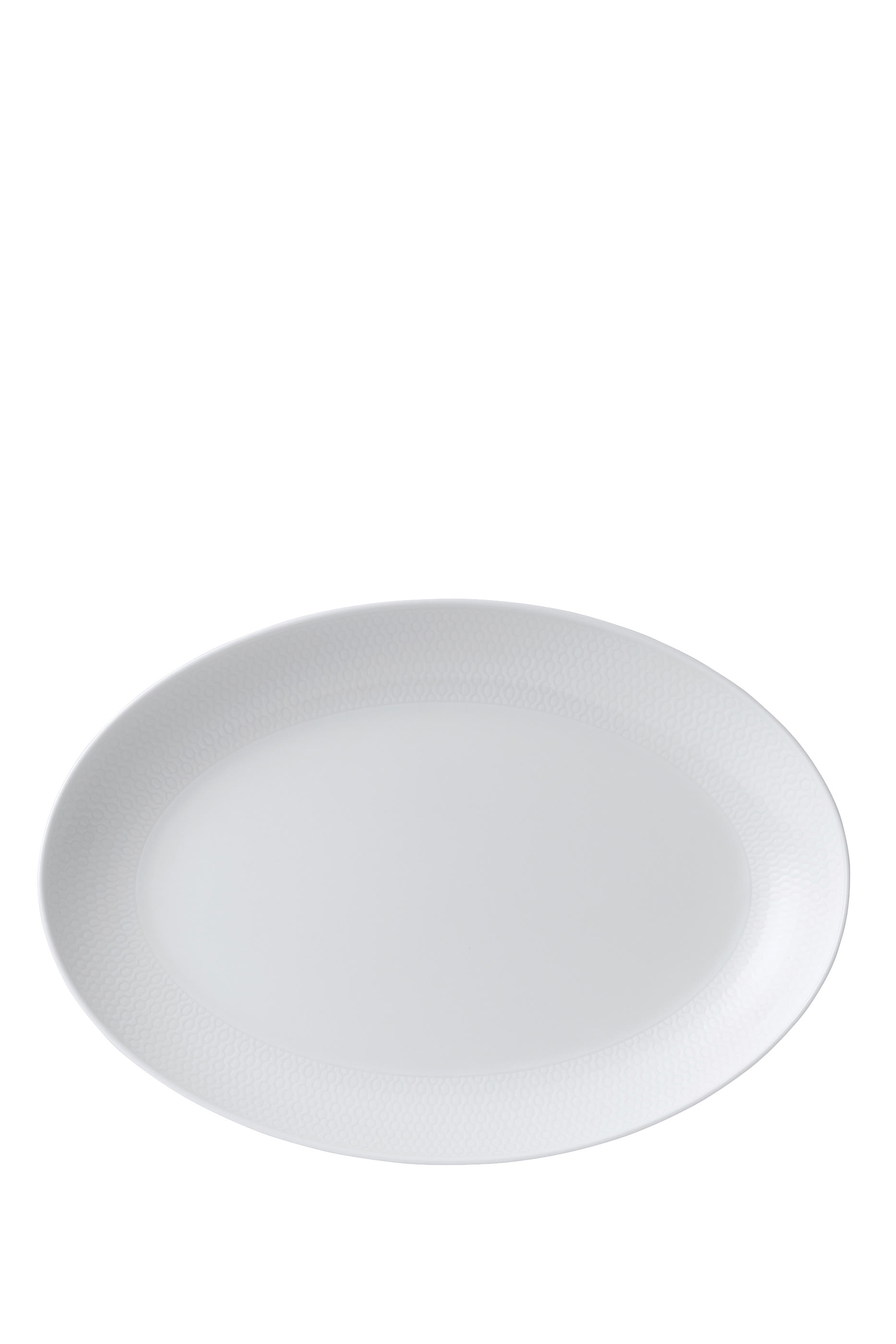 Gio White Oval Platter