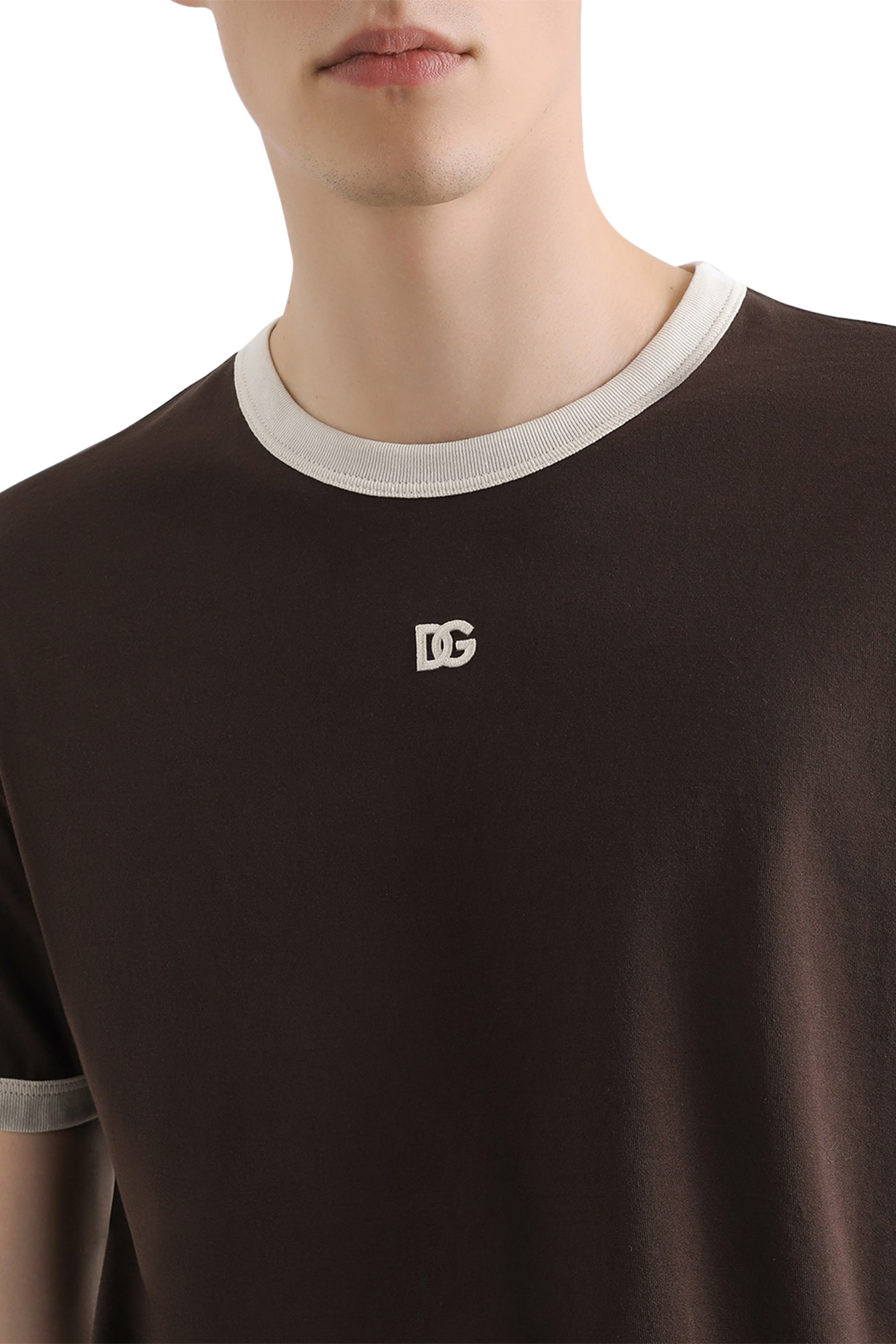 Embroidered Logo Cotton T-Shirt