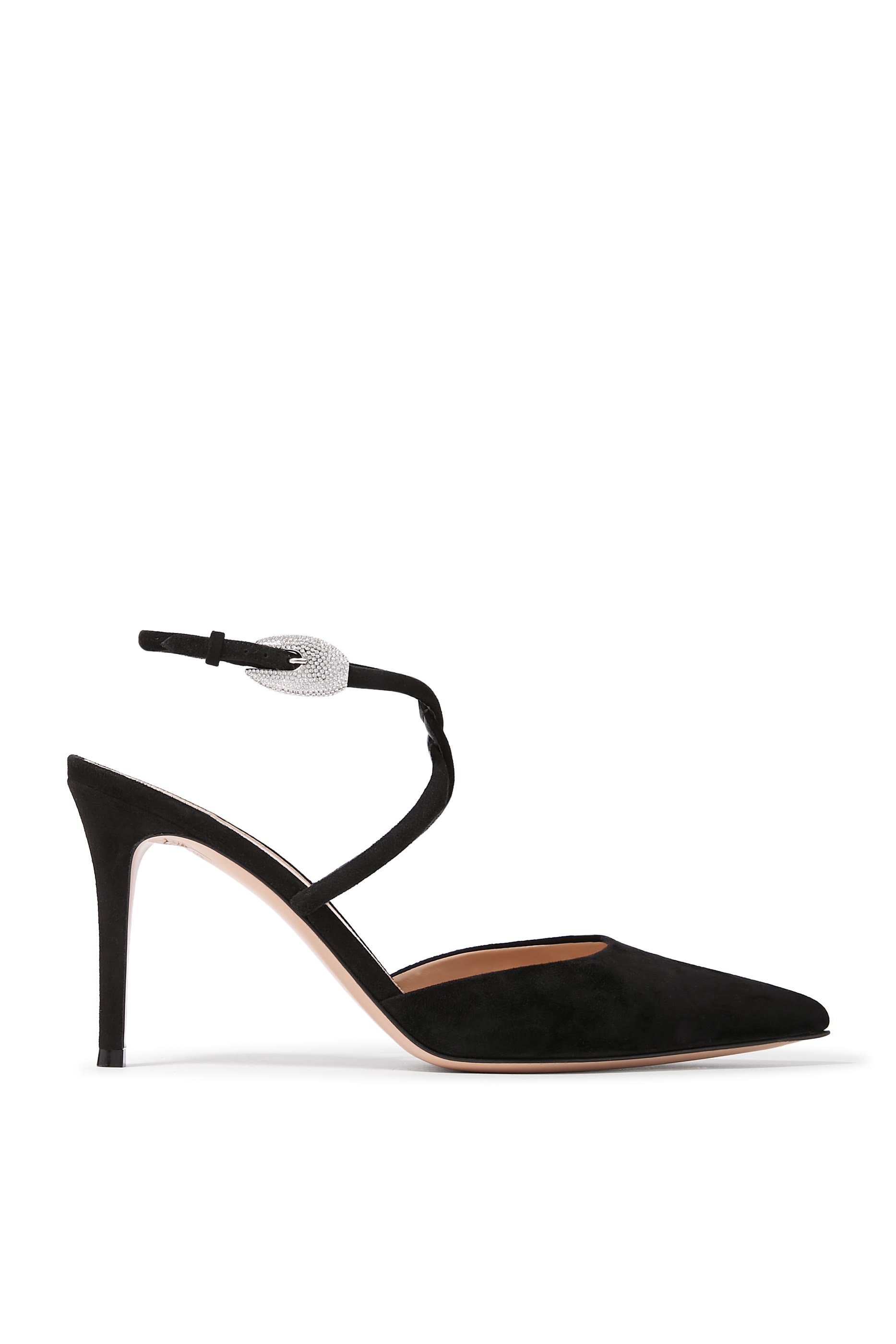 Pointed Toe Suede 85 Pumps