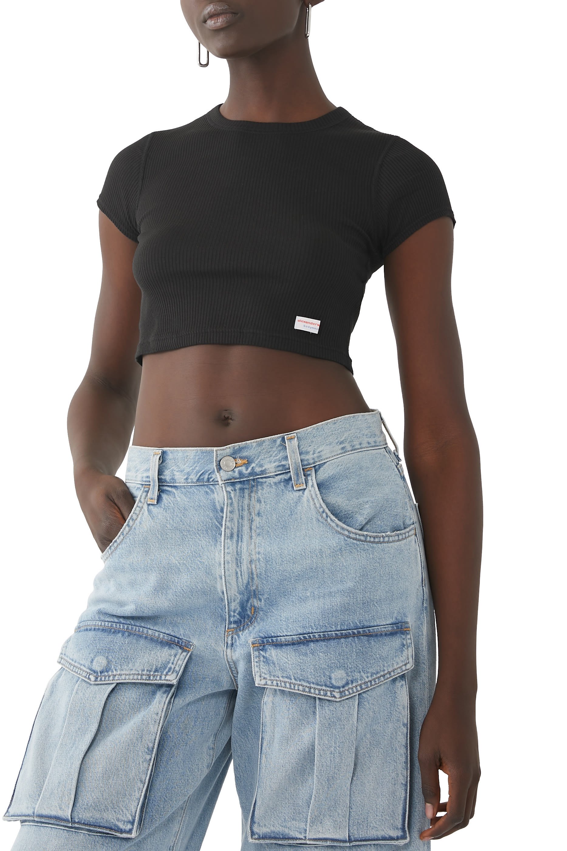 Cropped Short-Sleeve T-Shirt