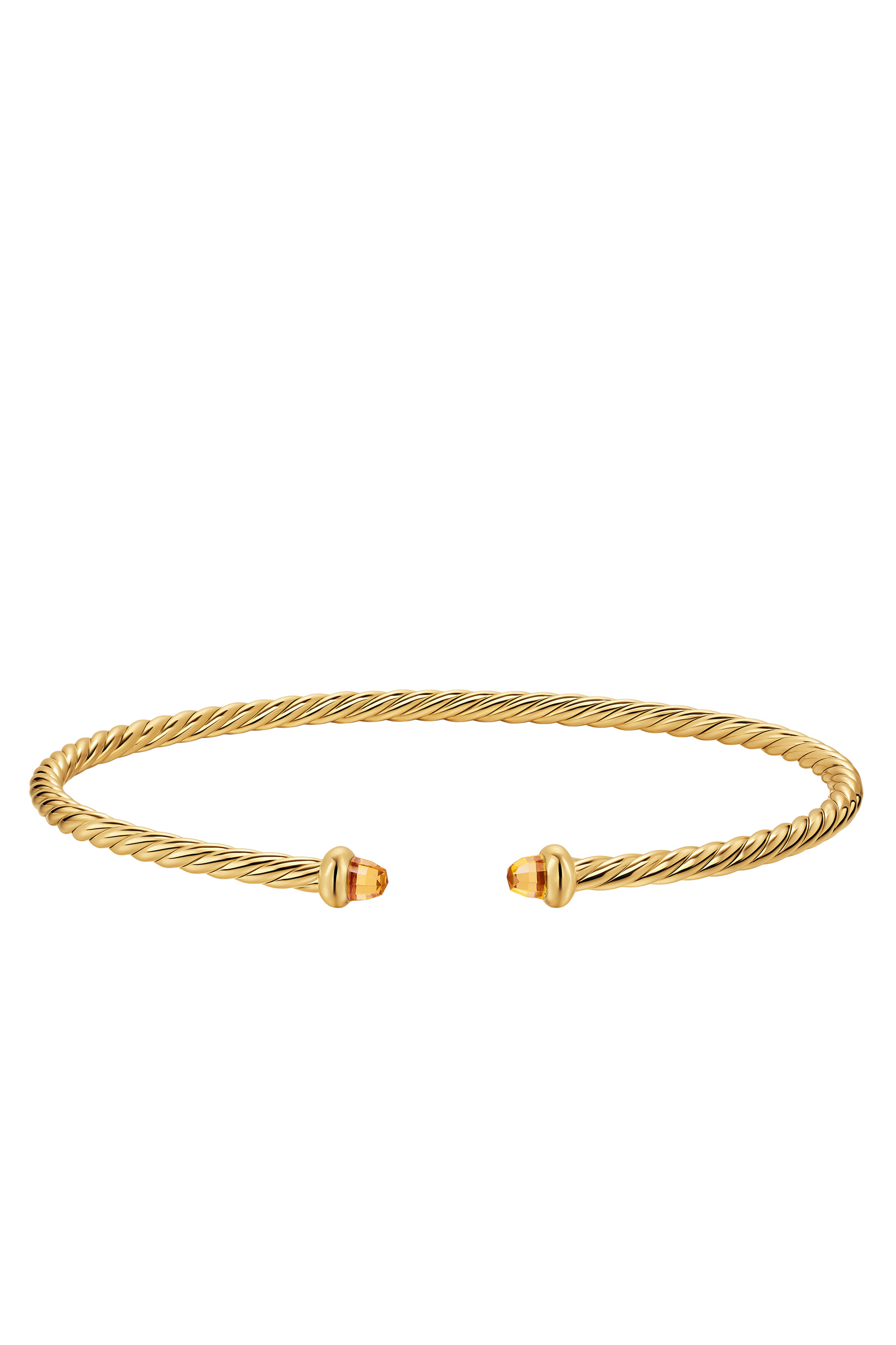 Cablespira&reg; Flex Bracelet, 18k Yellow Gold & Citrine