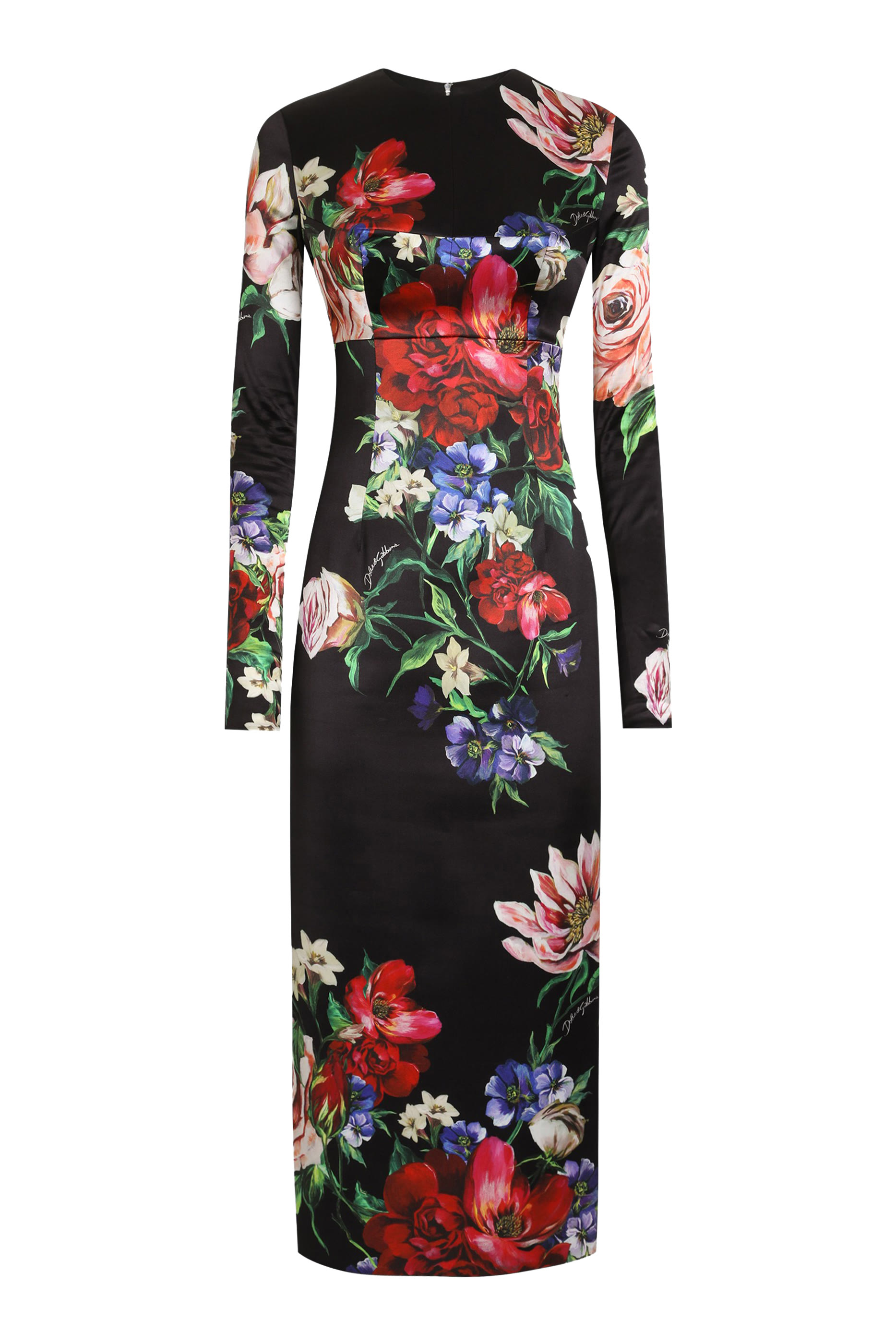 Floral Satin Dress