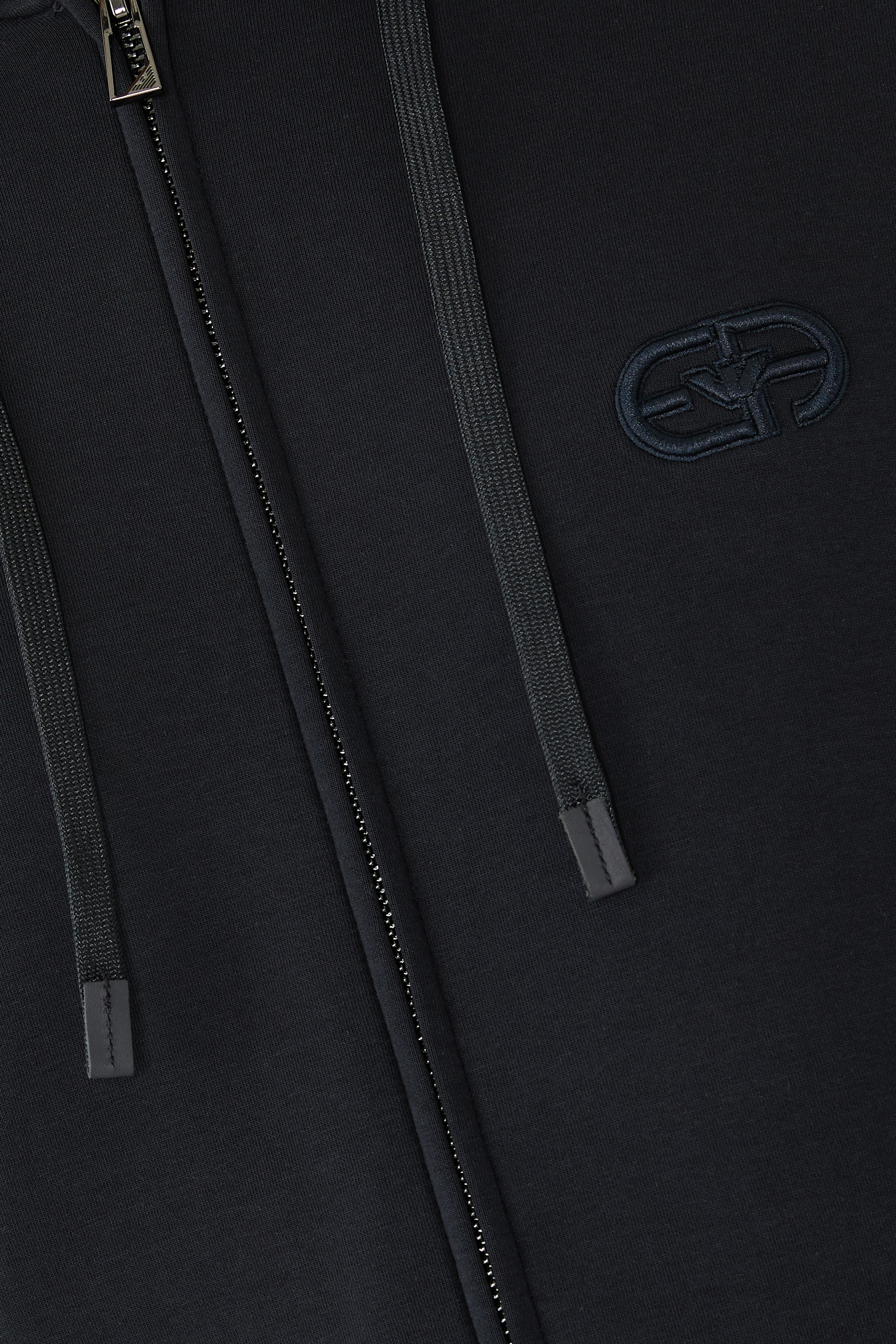 Embroidered EA Logo Zip-Up Hoodie