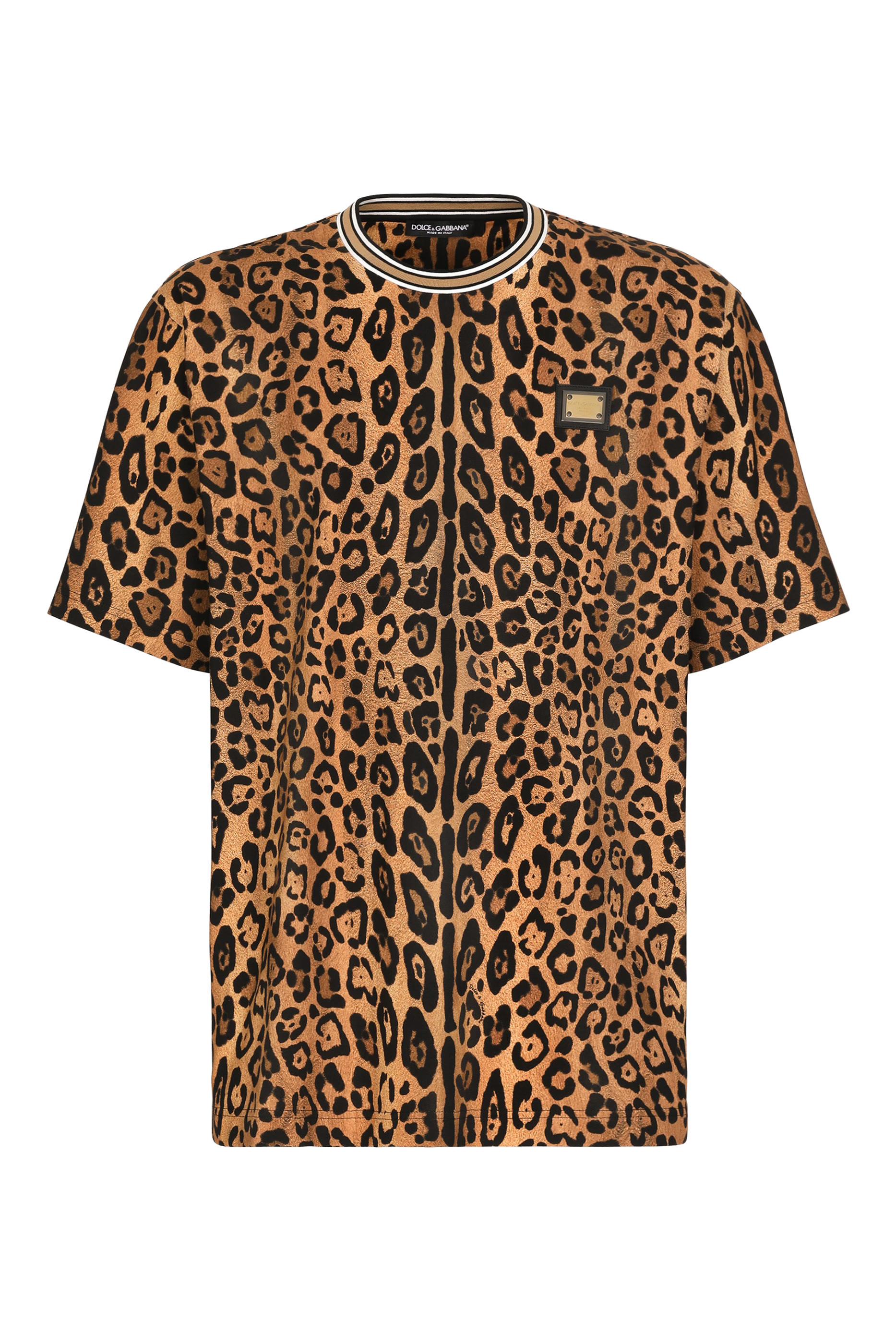 Leopard-Print Crespo T-Shirt