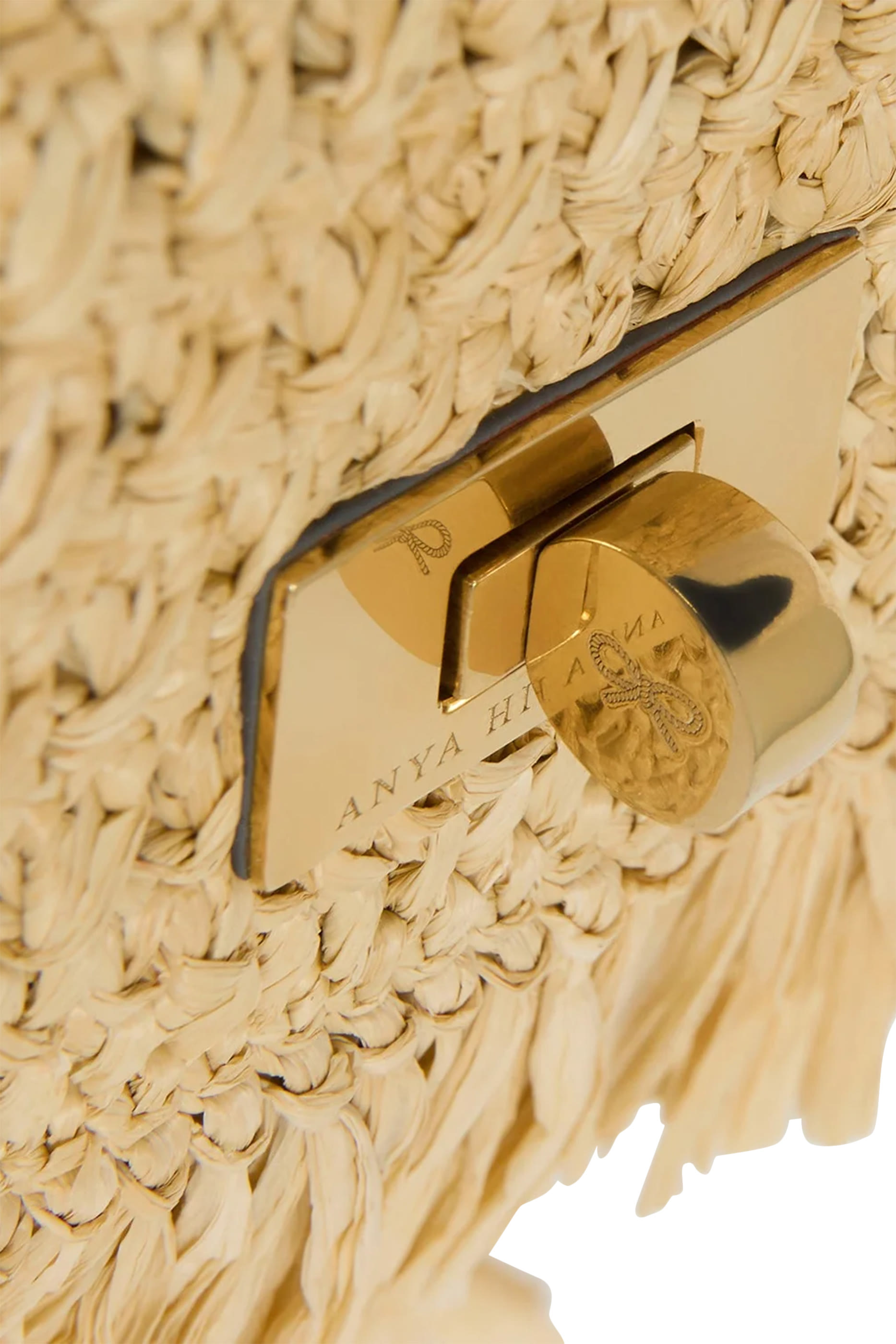 Raffia Phone Cross-Body Pouch