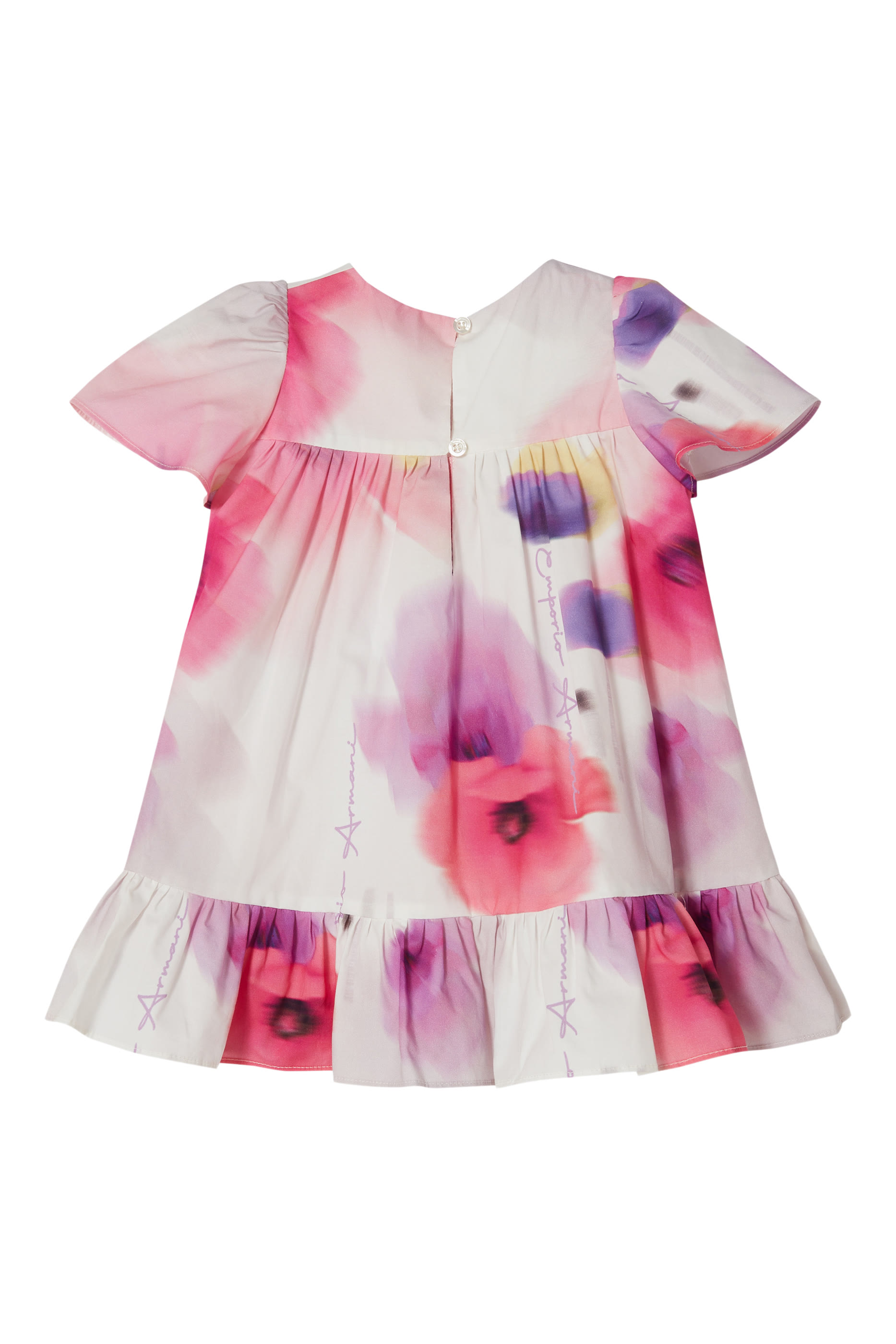 Kids Poplin With All-Over Print Dress