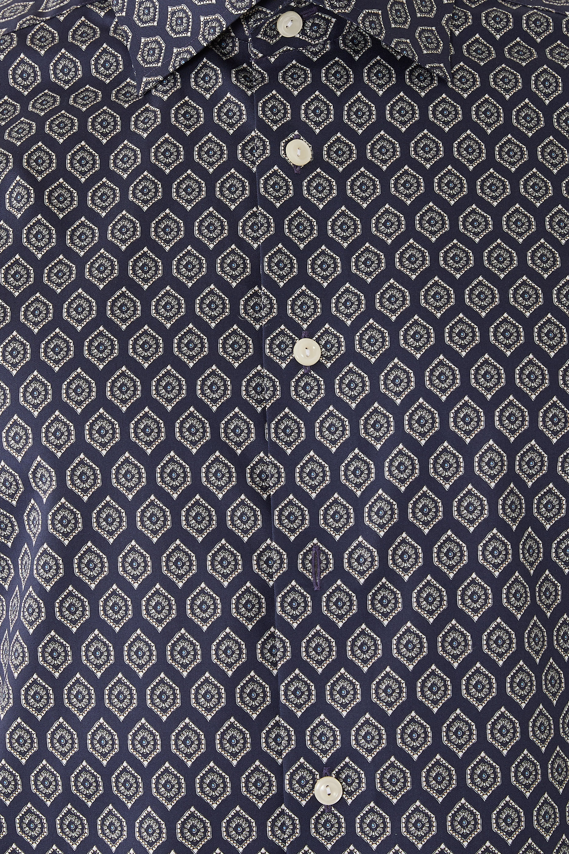  Geometric Print Signature Twill Shirt 