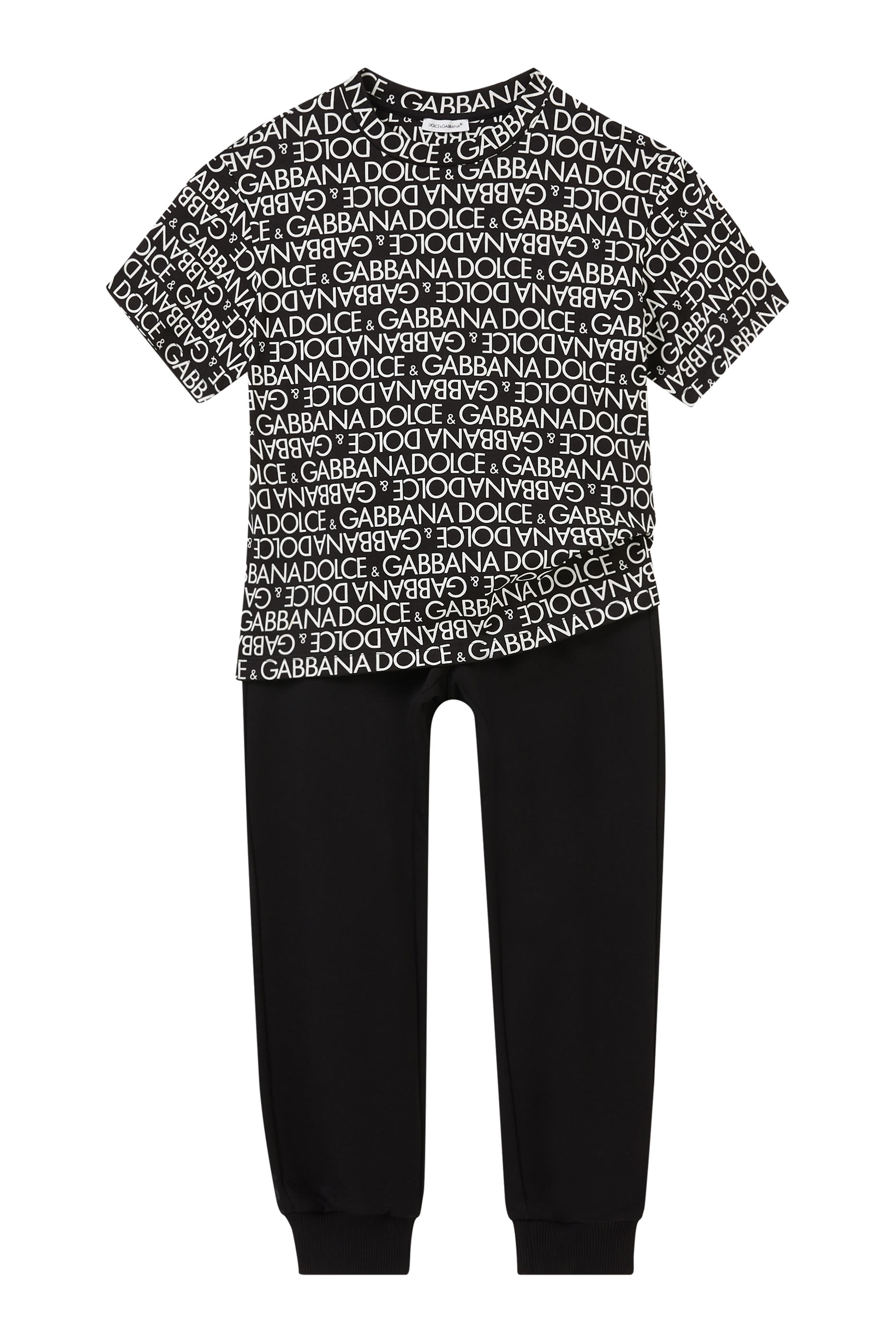 Kids Logo Print Cotton T-Shirt