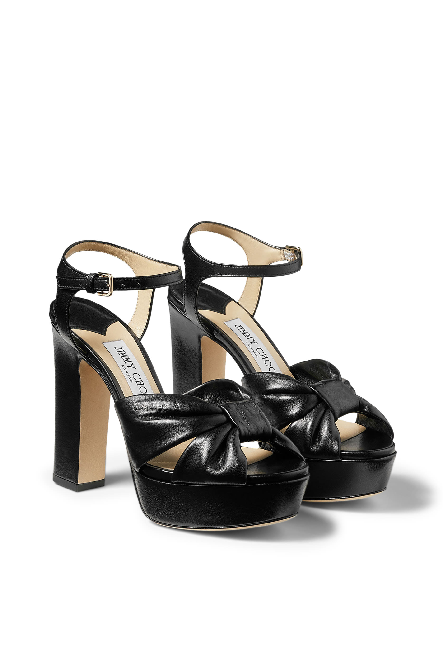 Heloise 120 Nappa Leather Platform Sandals