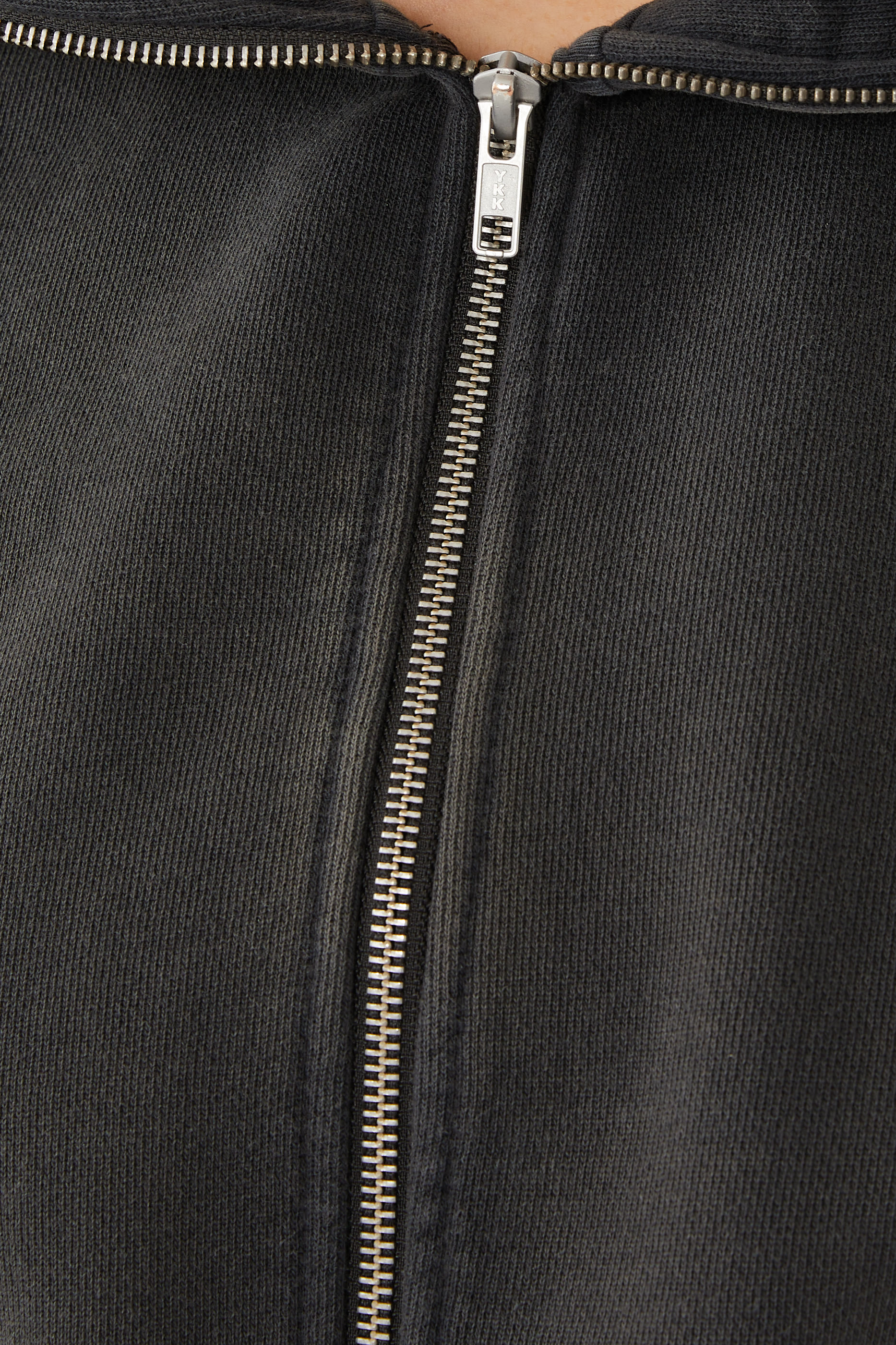 Cropped Full Zip Sweatshirt