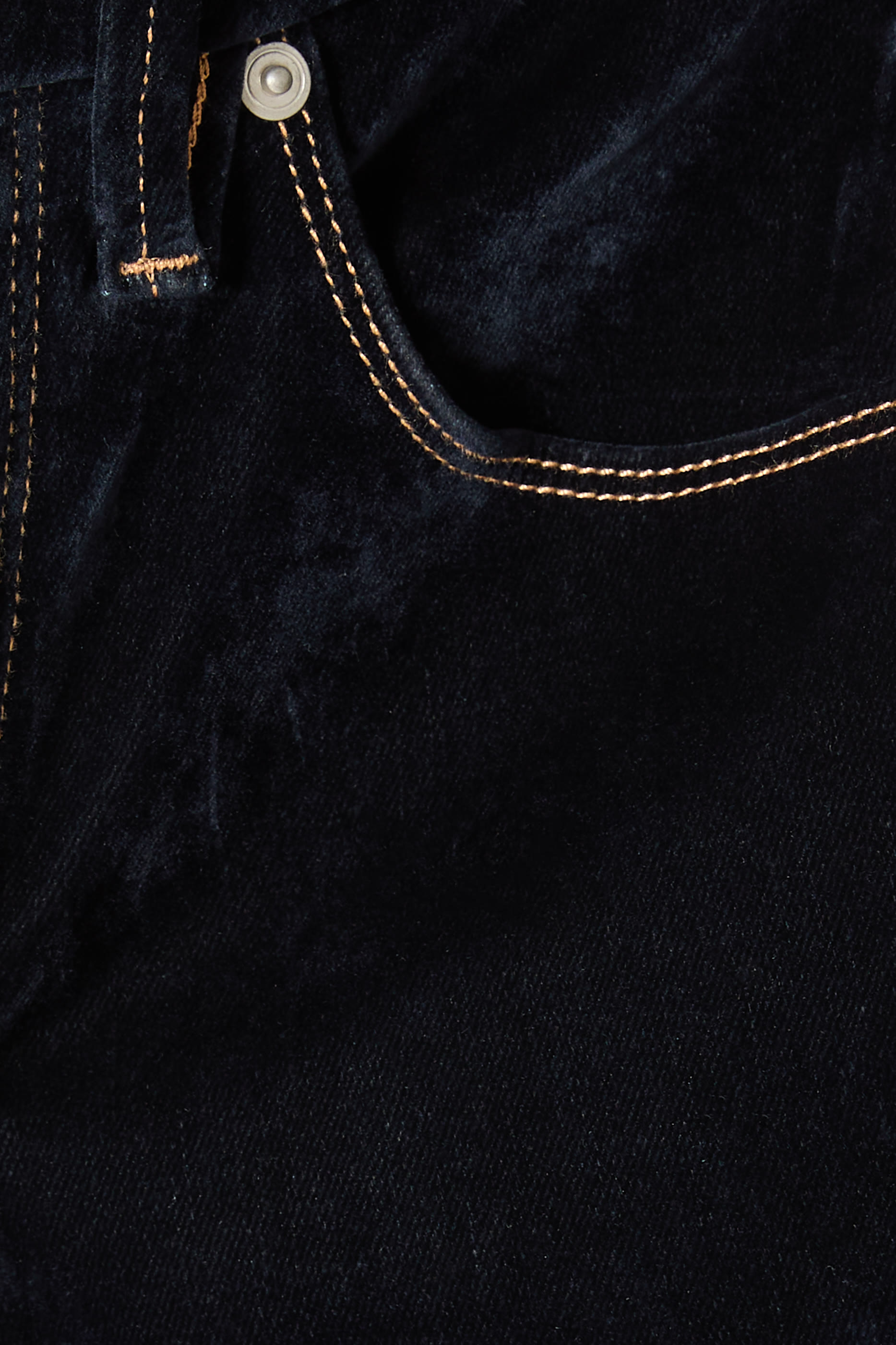 Good Icon Straight Velvet Denim Jeans