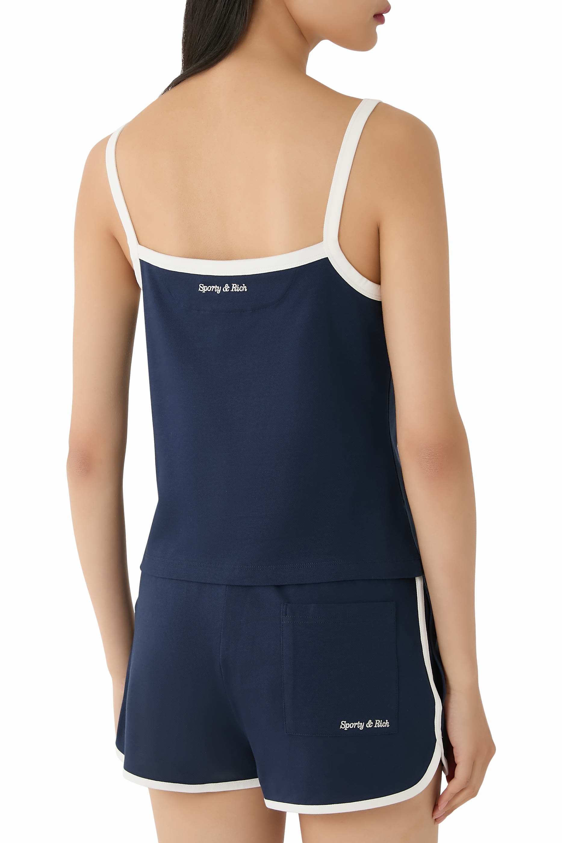 Eden Crest Embroidered Pique Tank Top