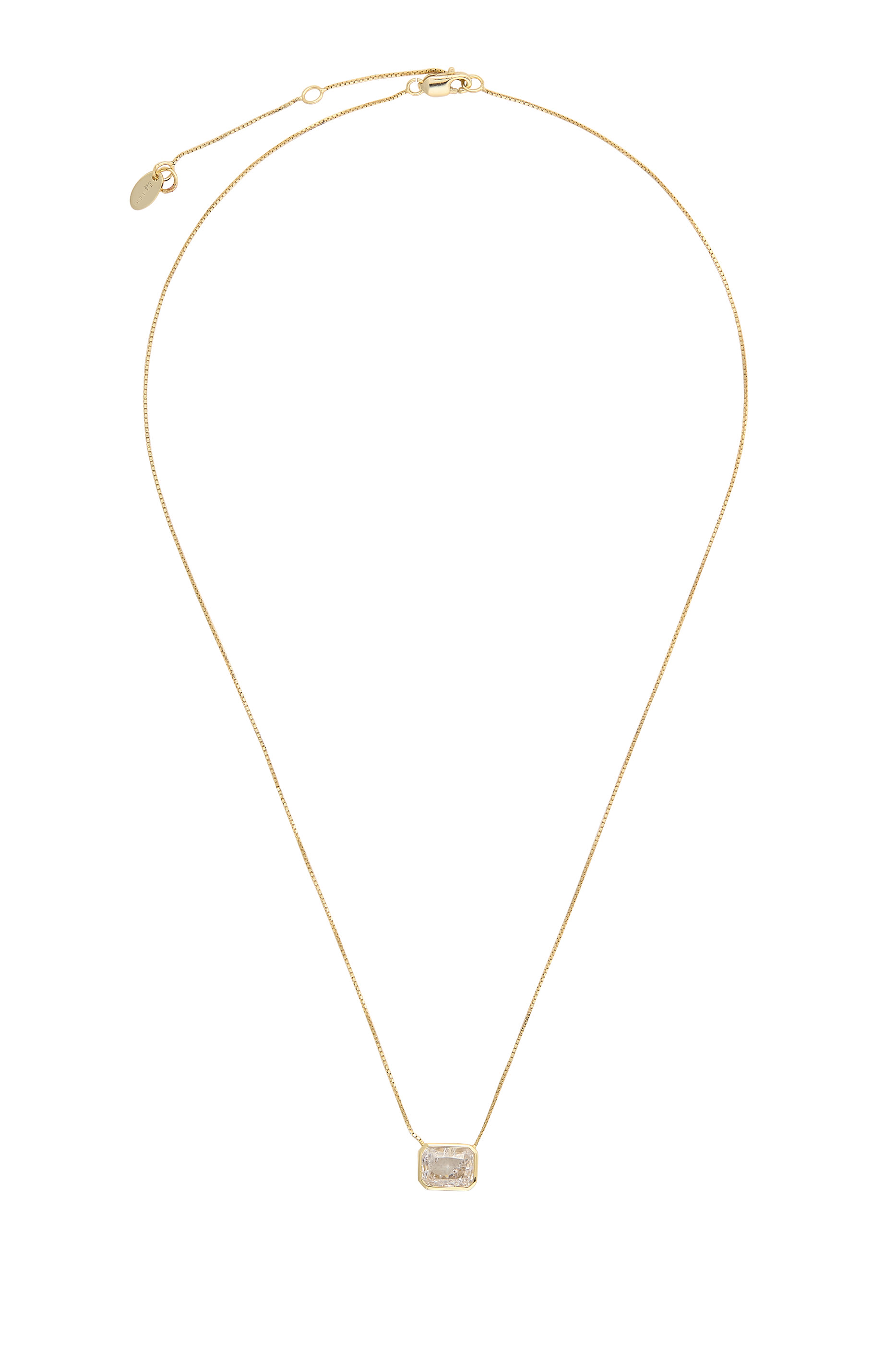 Emerald Baguette Necklace