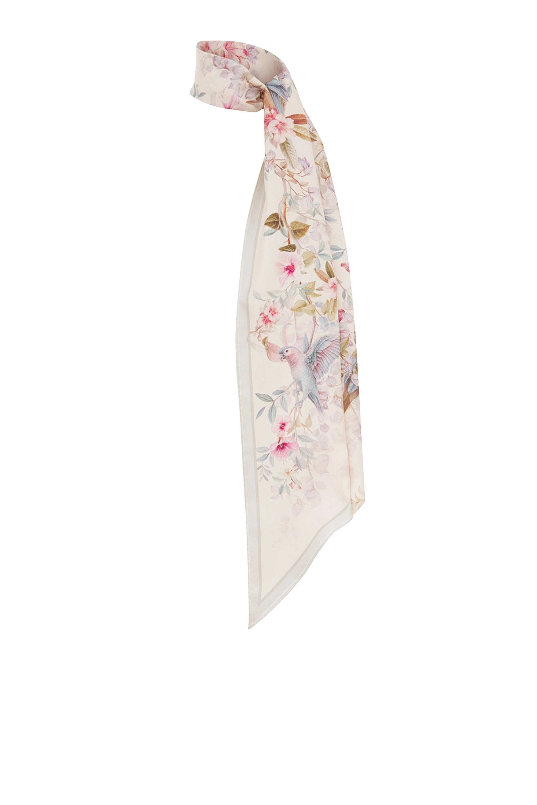 Printed Silk Neck Scarf