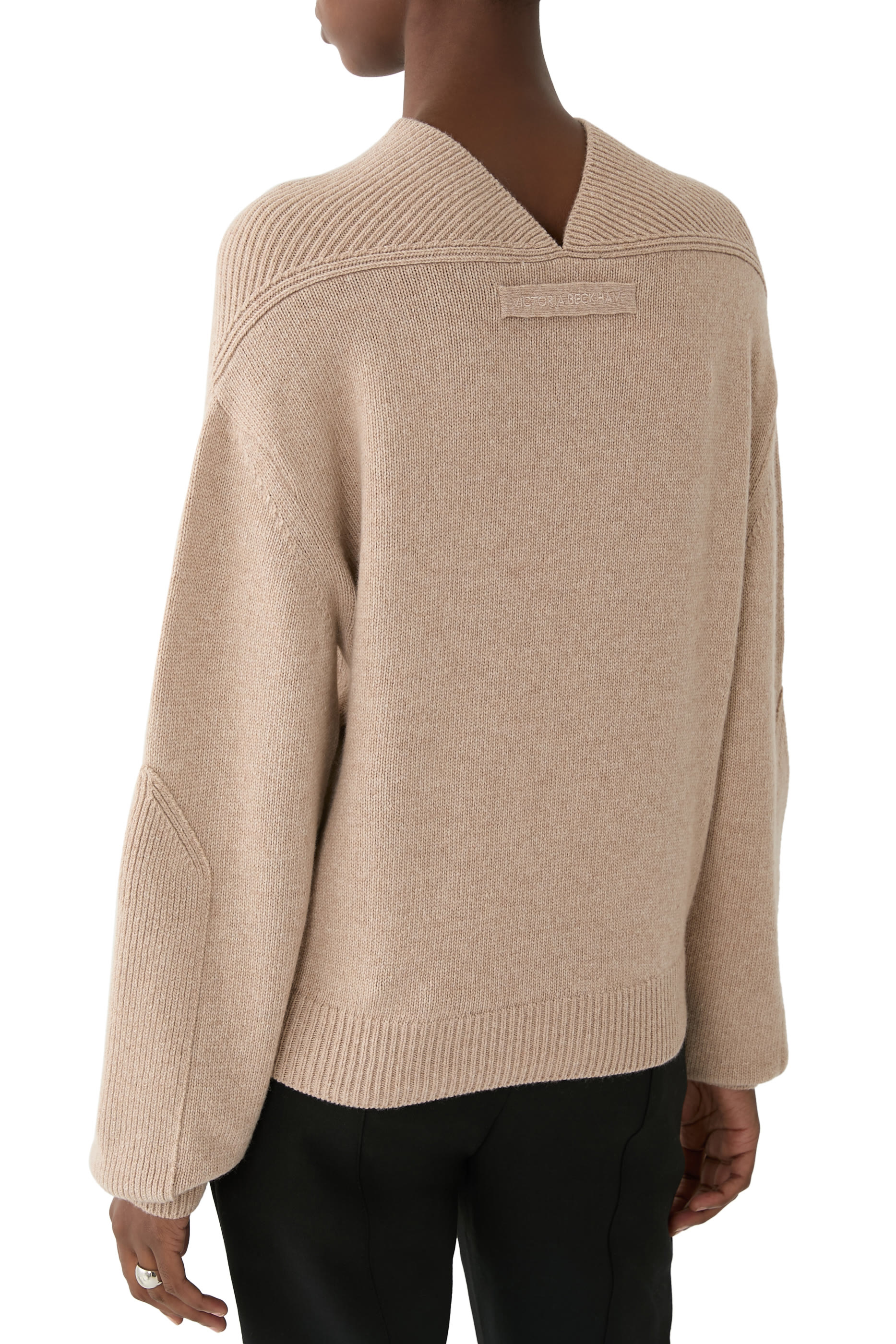 V-Neck Yoke Detail Jumper 