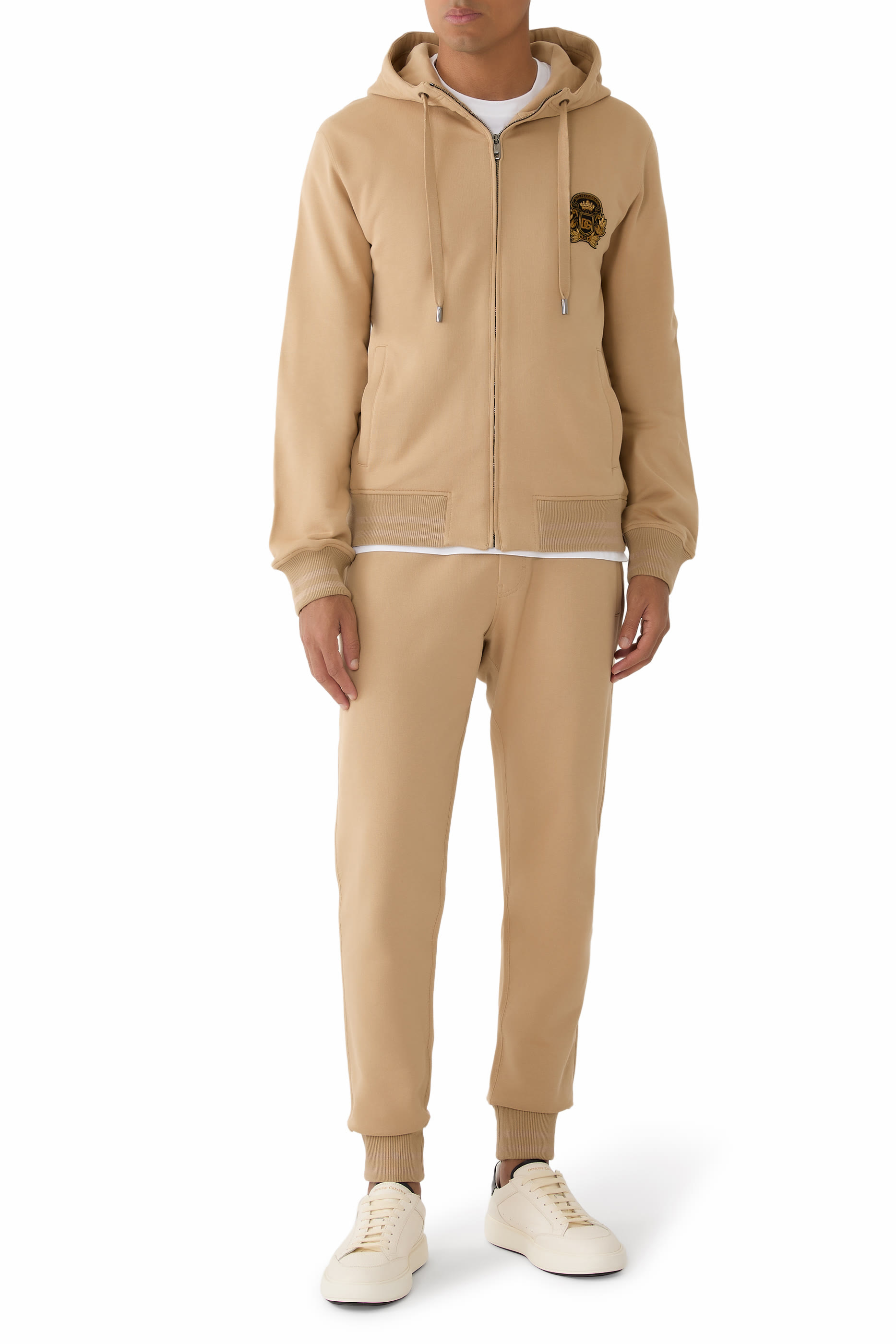 Logo Cotton Fleece Jogging Trousers