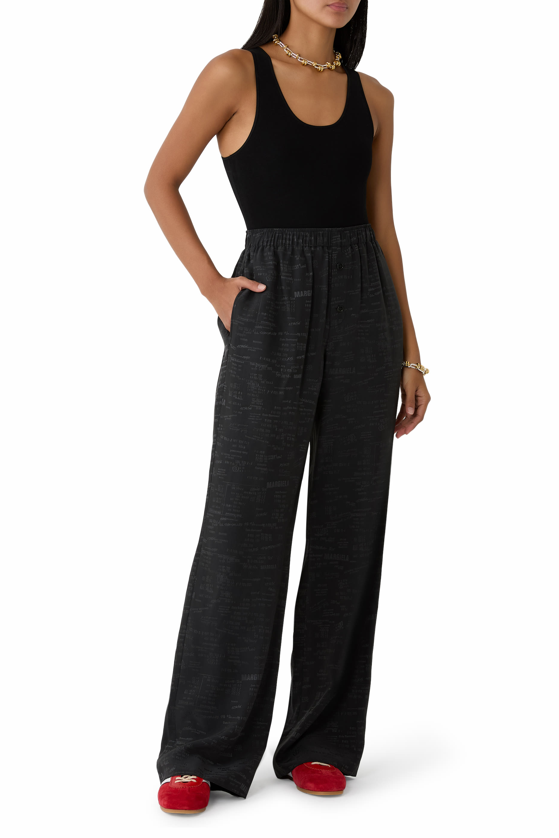 Logo Wide-Leg Trousers