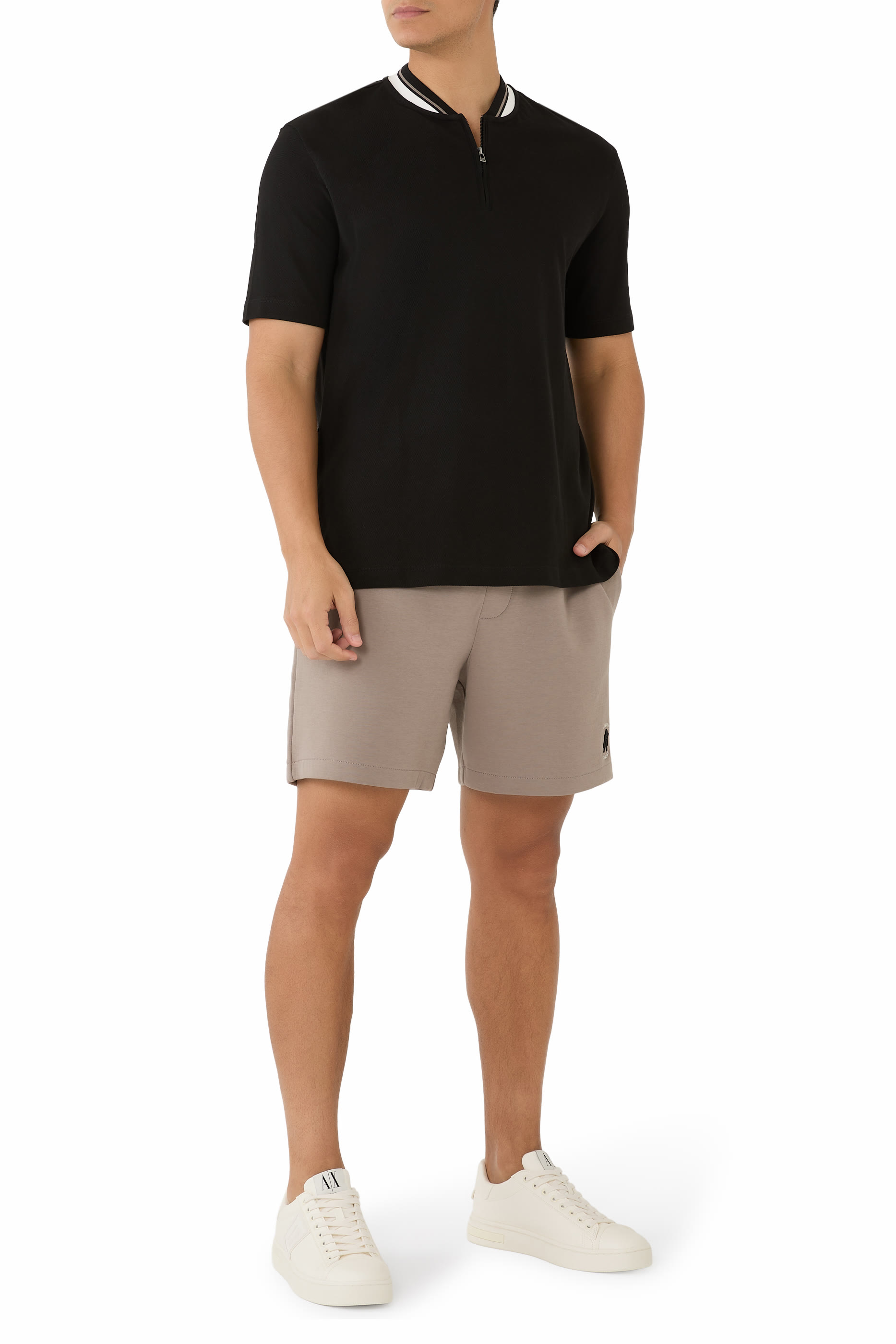 Logo Half-Zip Polo Shirt