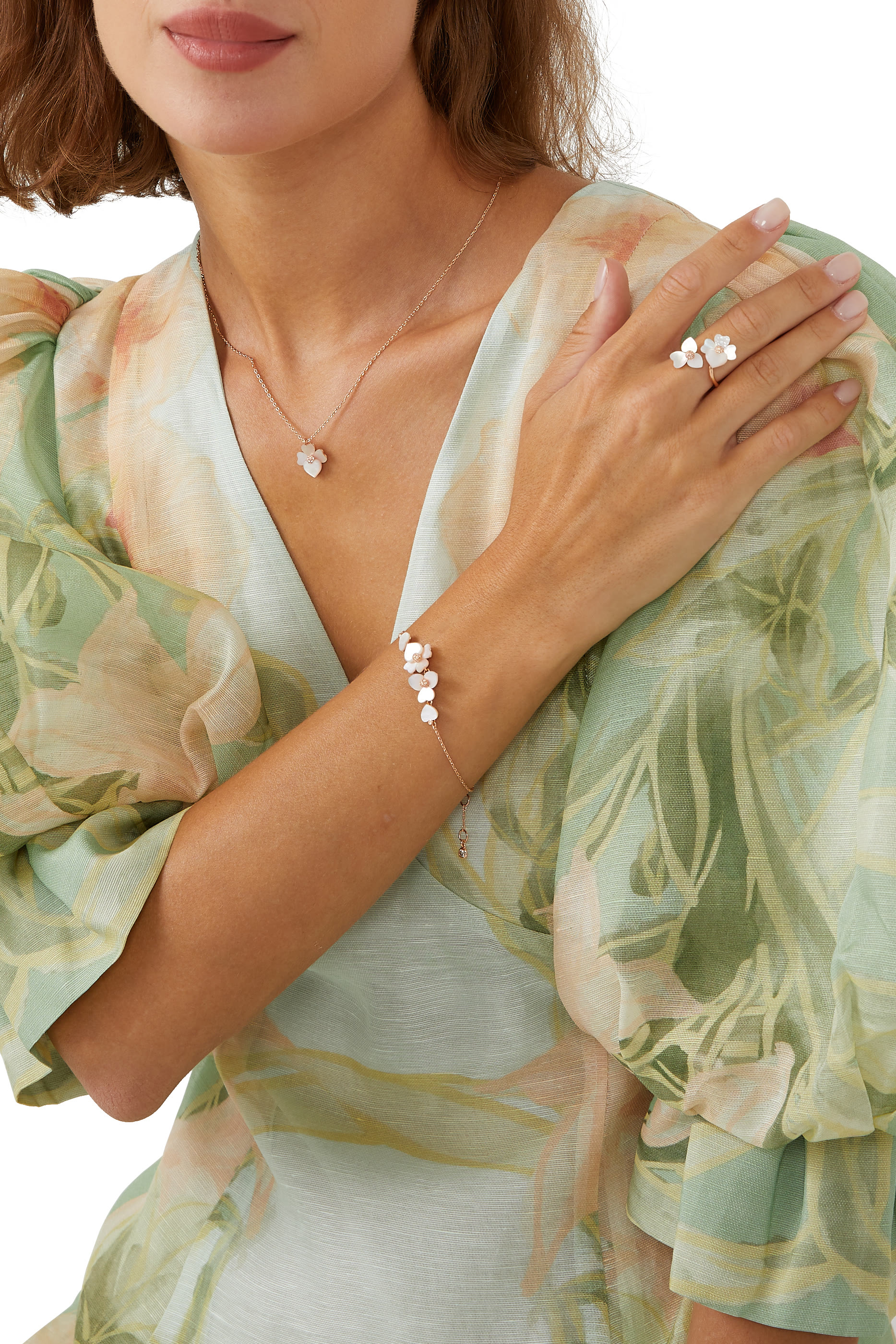 Precious Pansy Wrap Ring