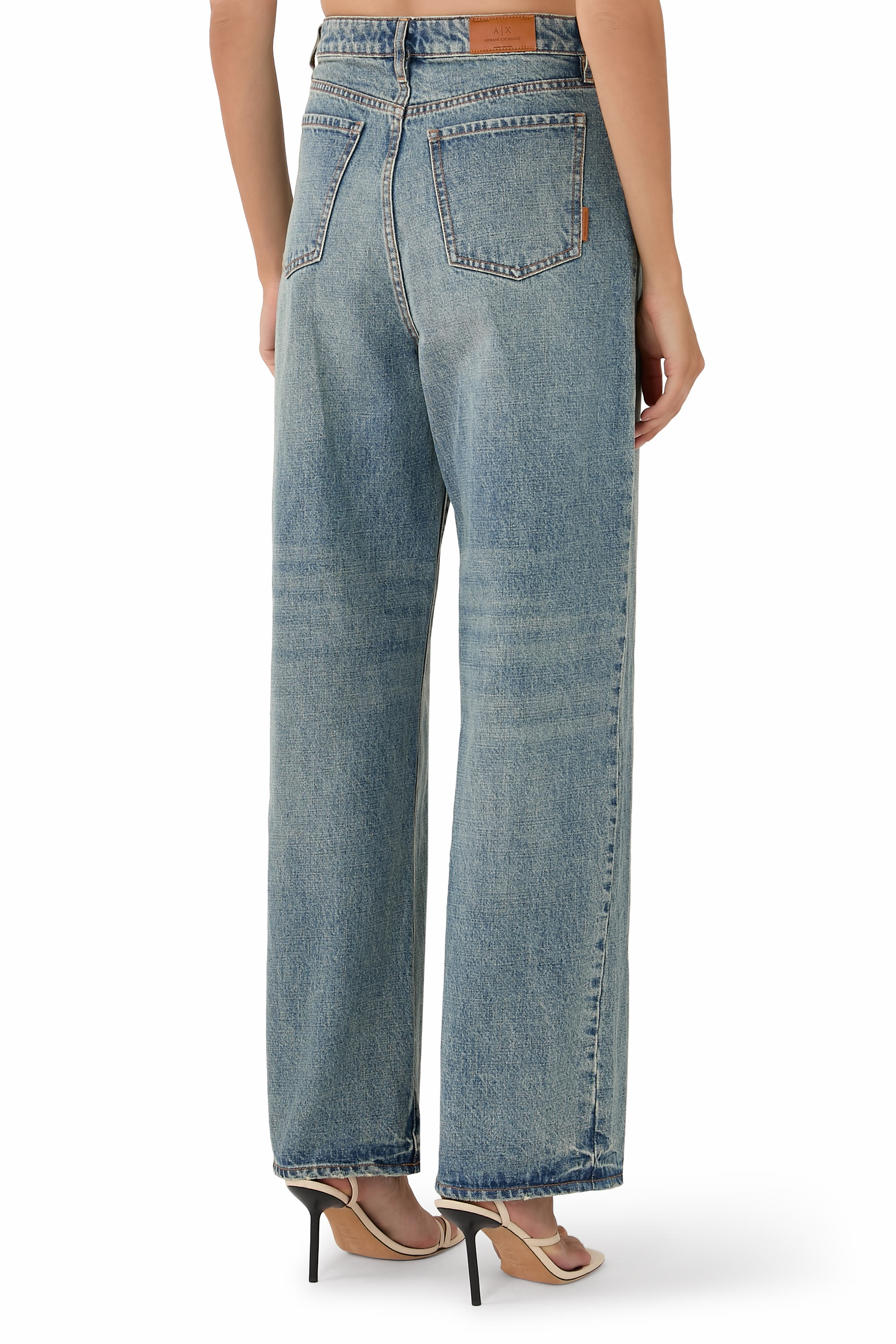 Five-Pocket Relaxed Denim Pants