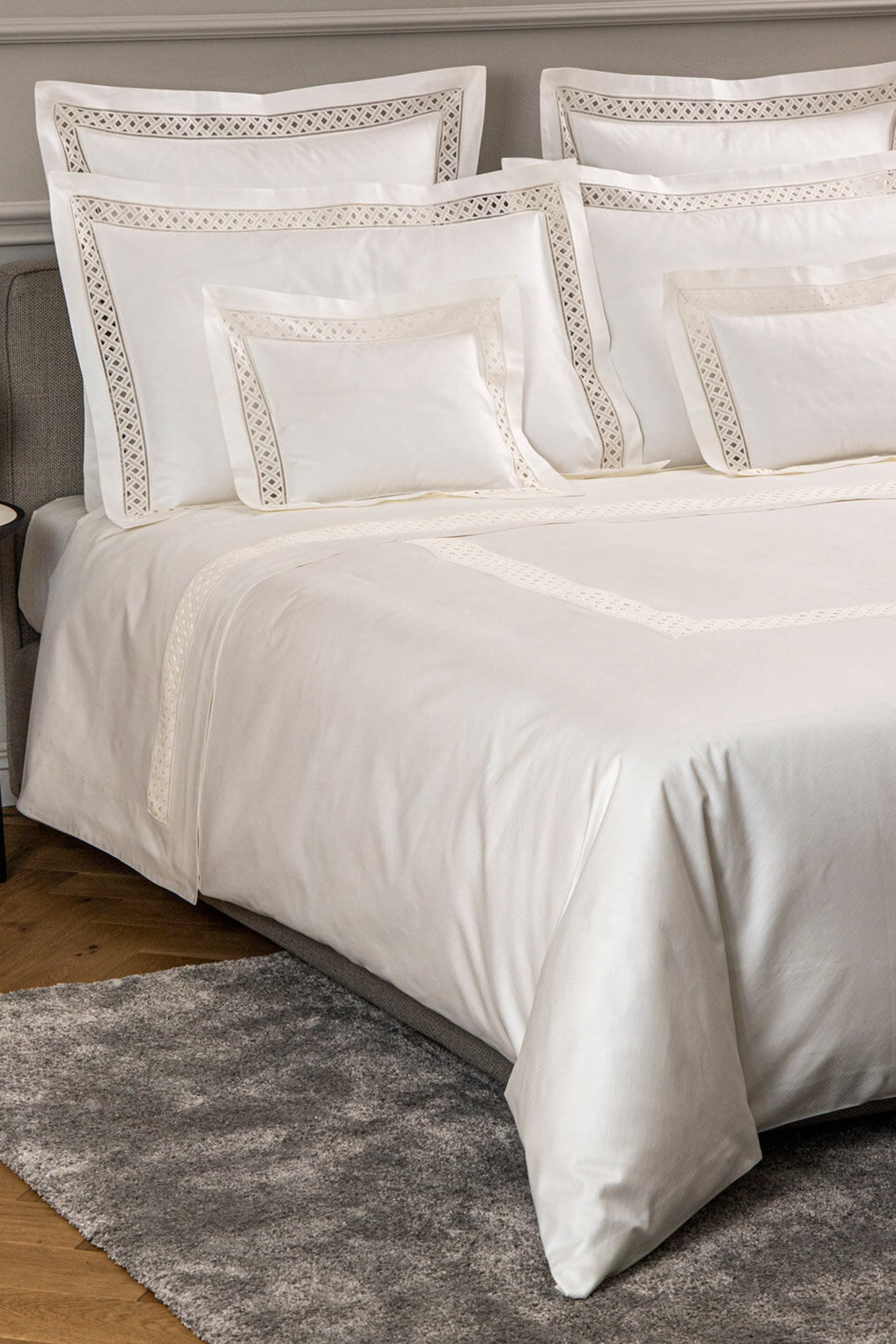 Lozenge Lace Duvet Cover