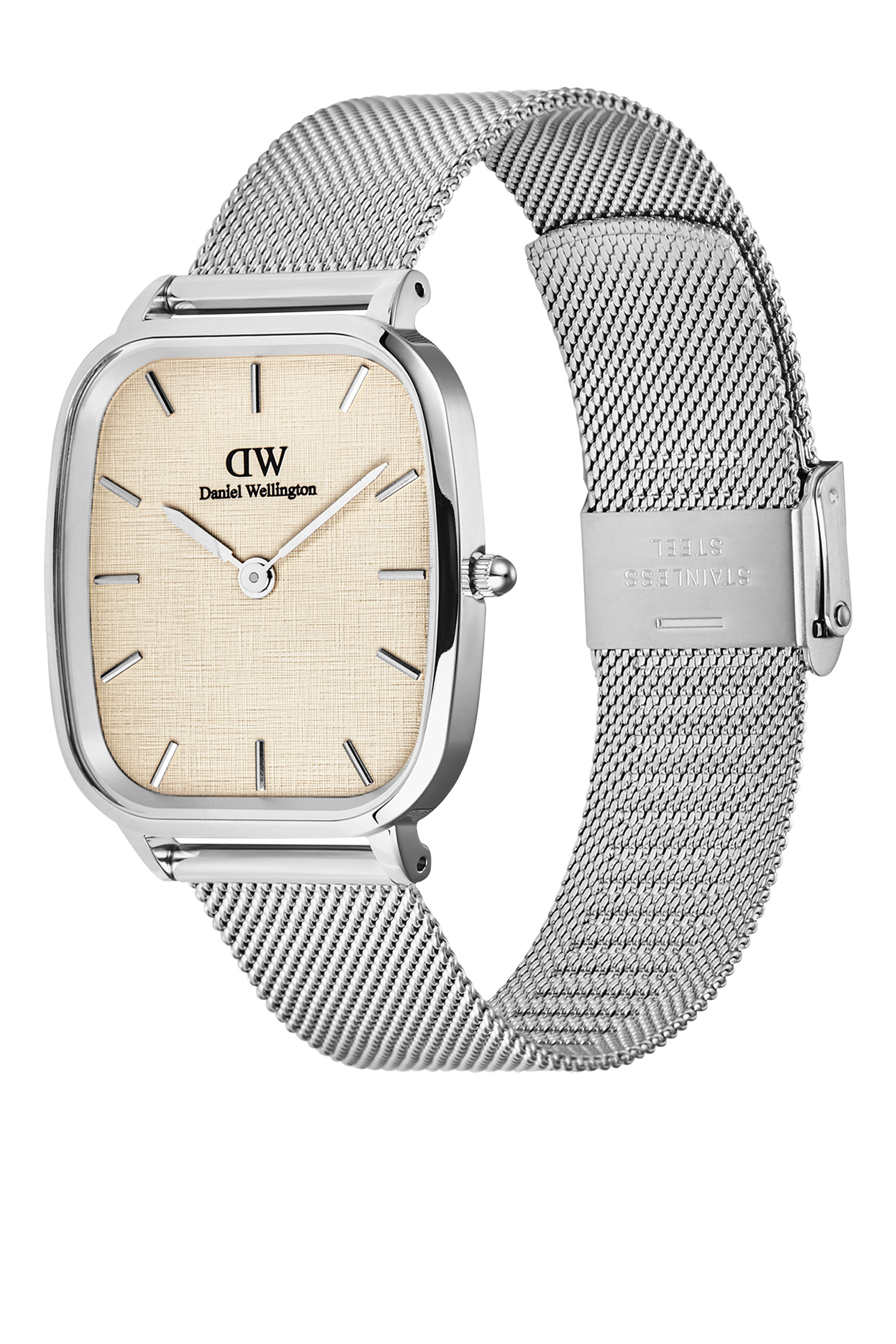 Marlon Sterling Linen Dial Watch