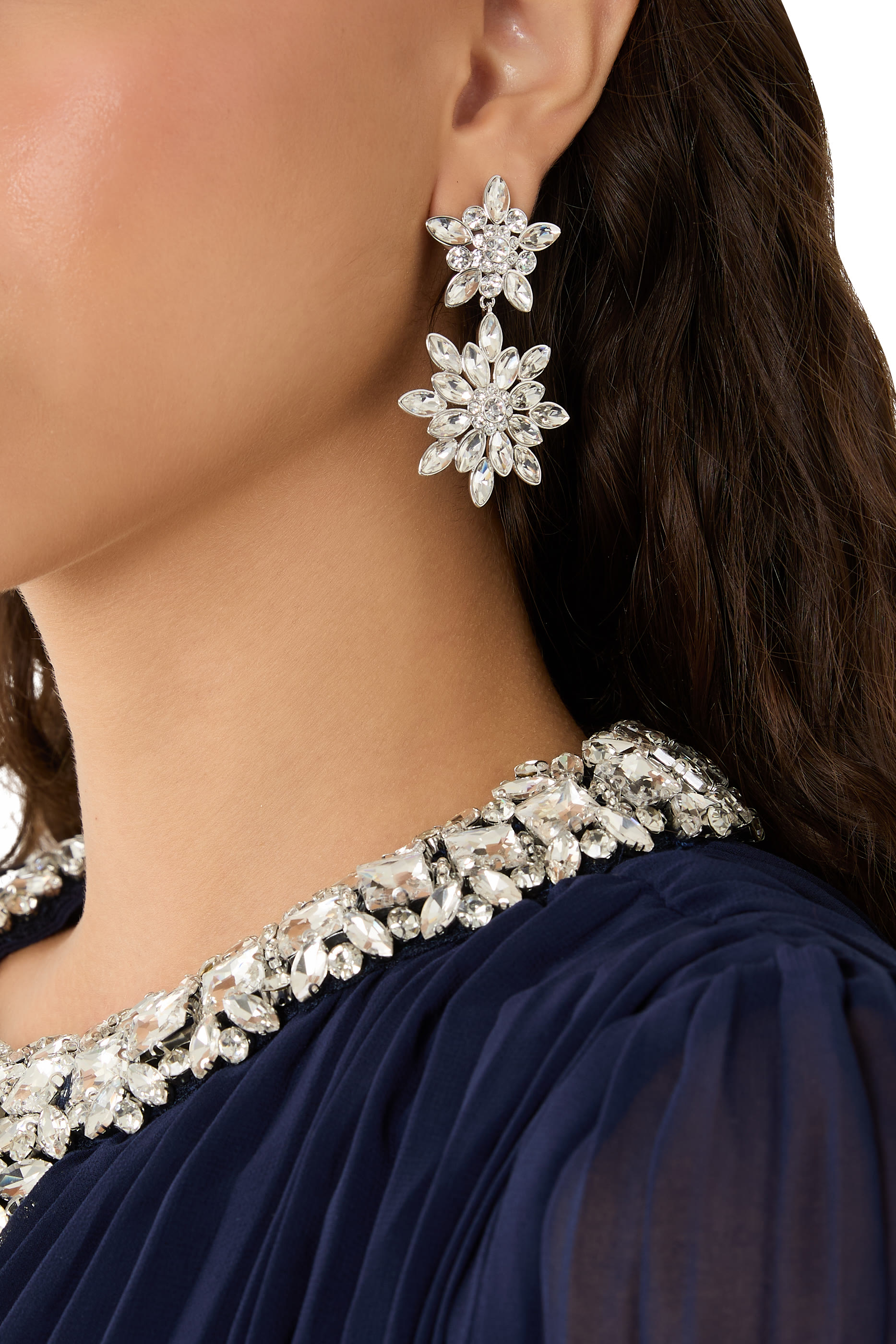 Crystal Tiered Earrings