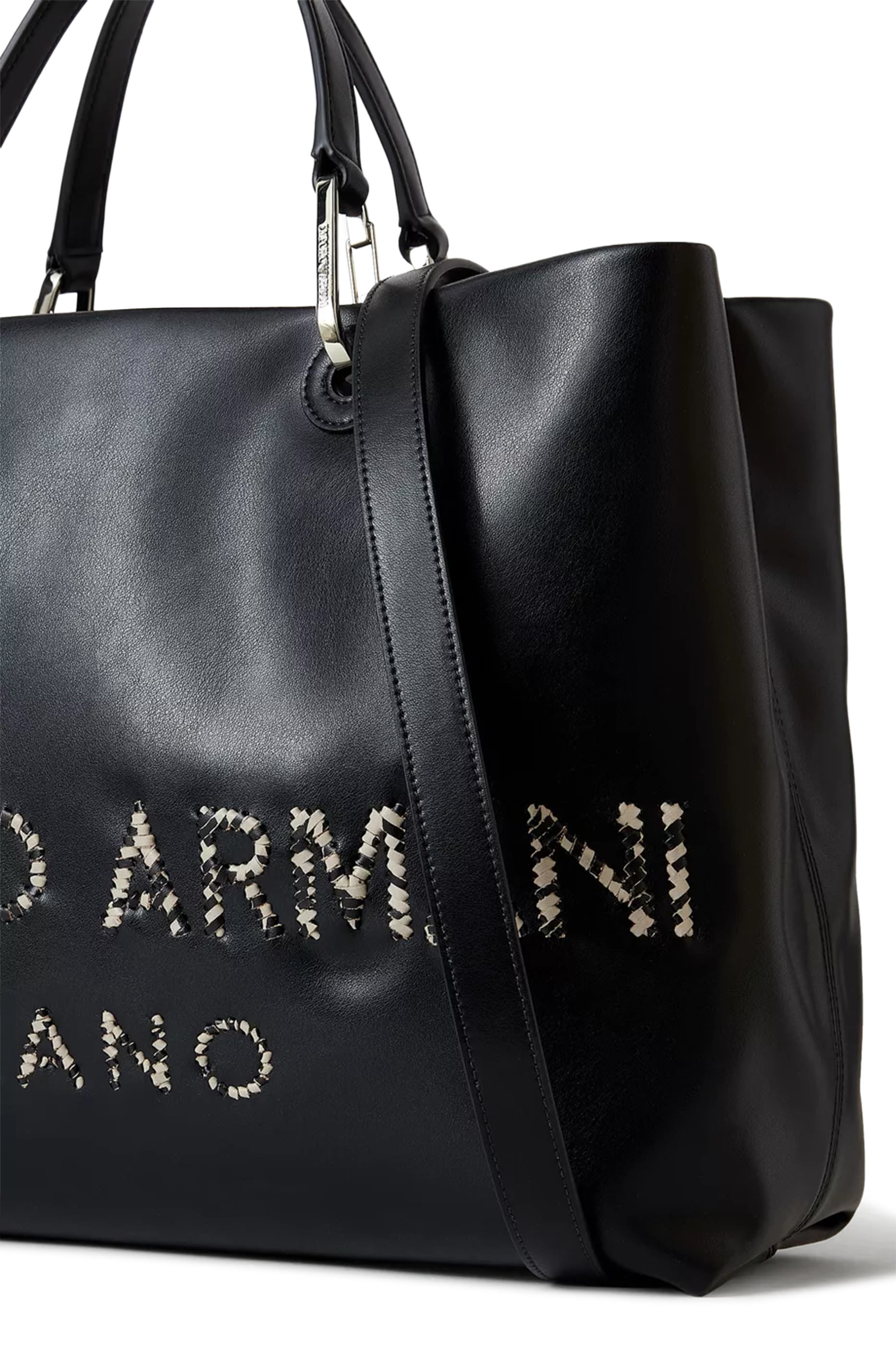 Logo Leather Tote Bag