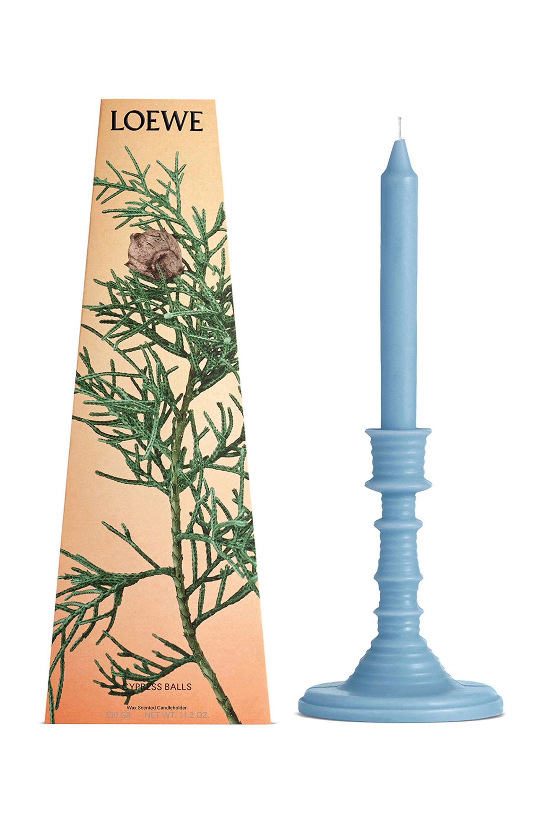 Cypress Balls Wax Candleholder