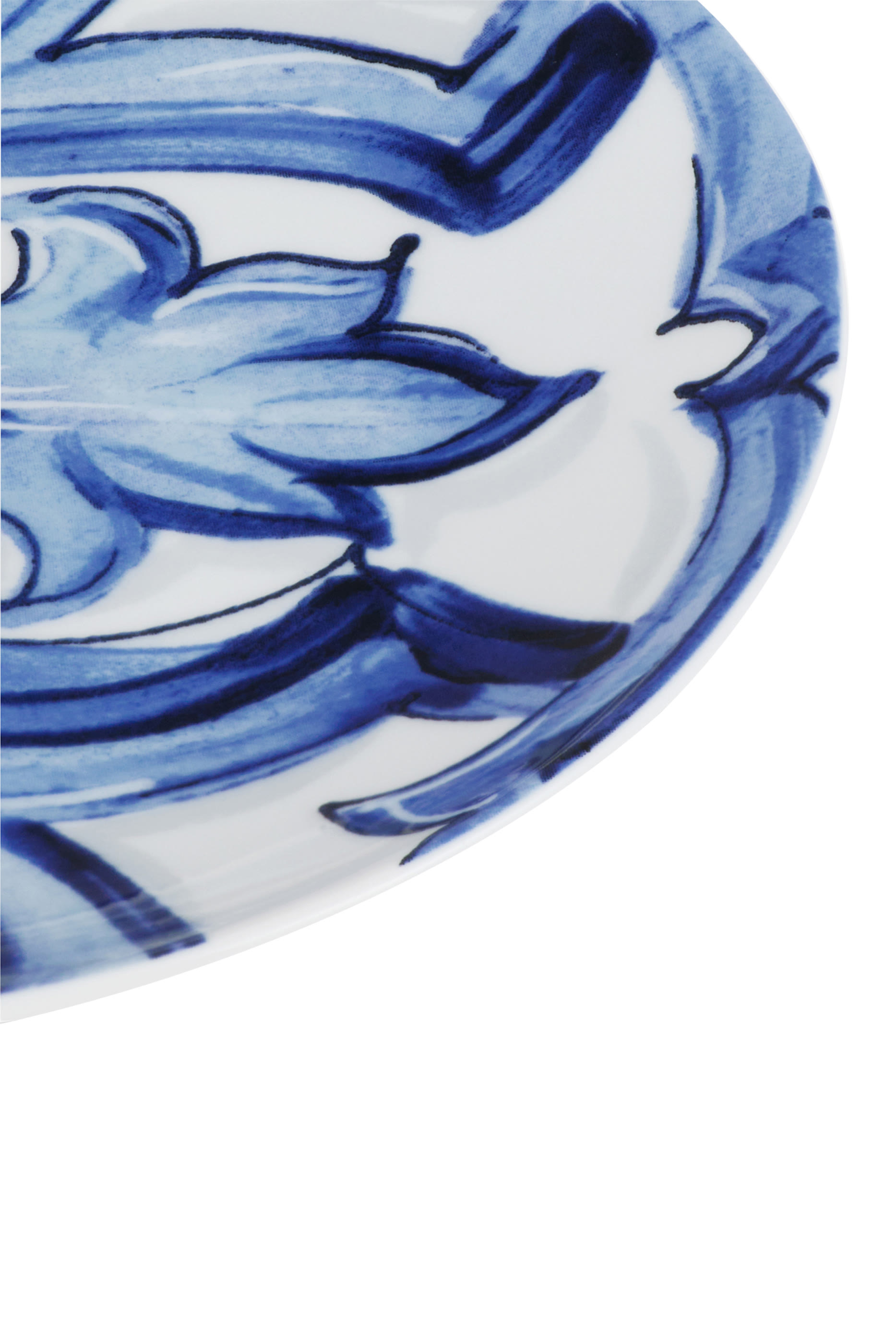Fiore Blu Mediterraneo Bread Plates, Set of 2