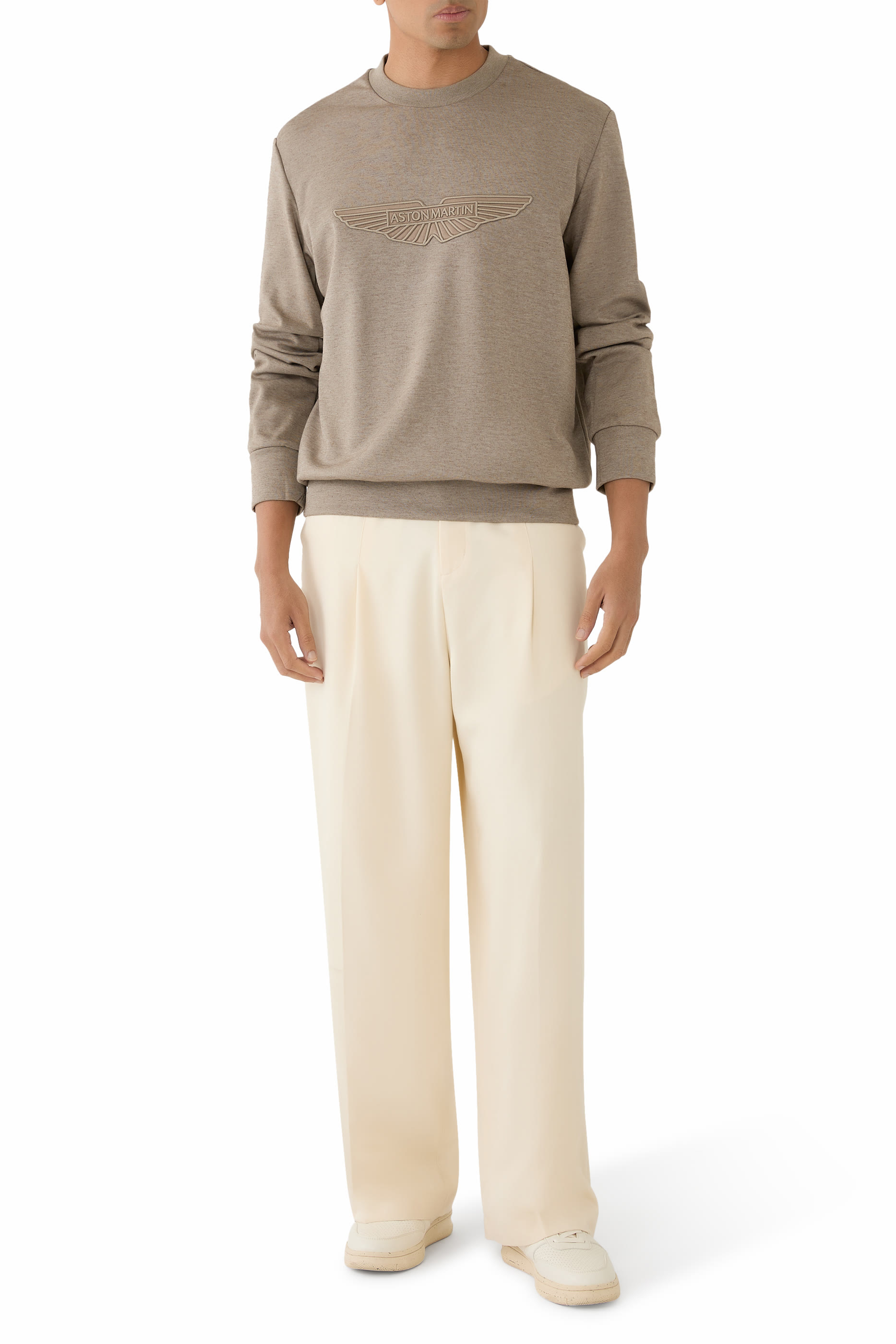 Logo Wing-Detail Sweatshirt