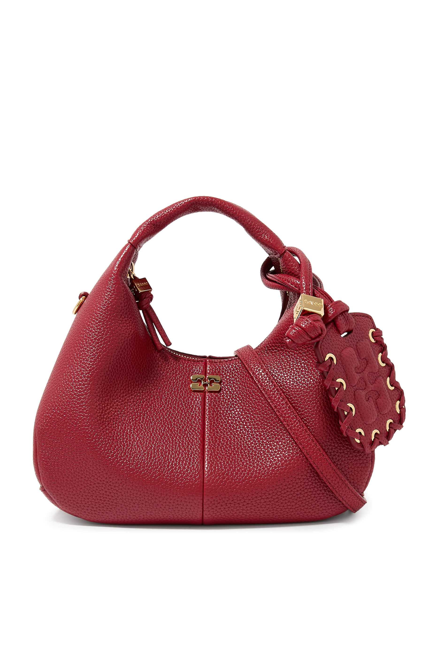 Grained Mini Hobo Bag