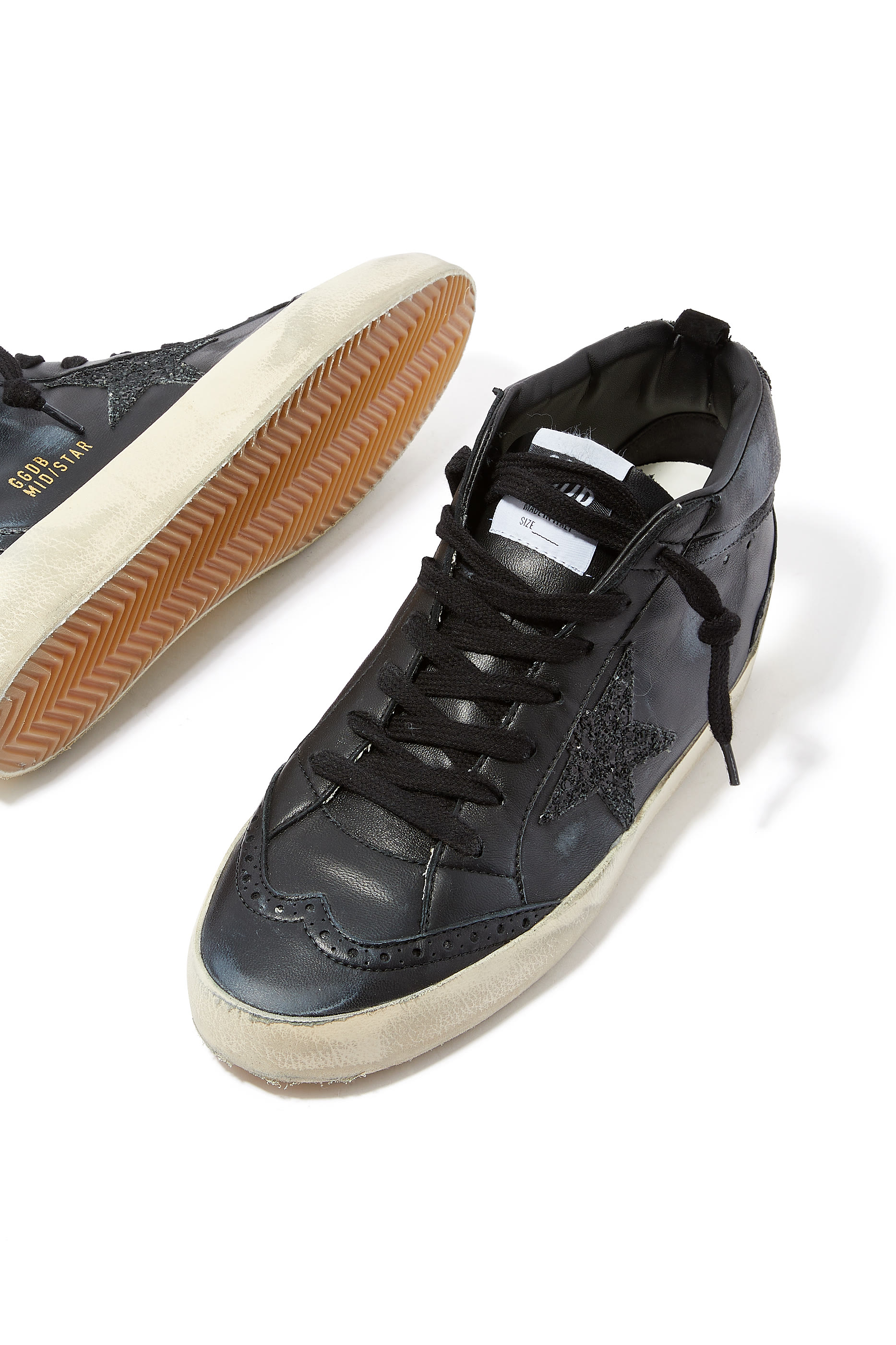 Mid Star Leather Sneakers