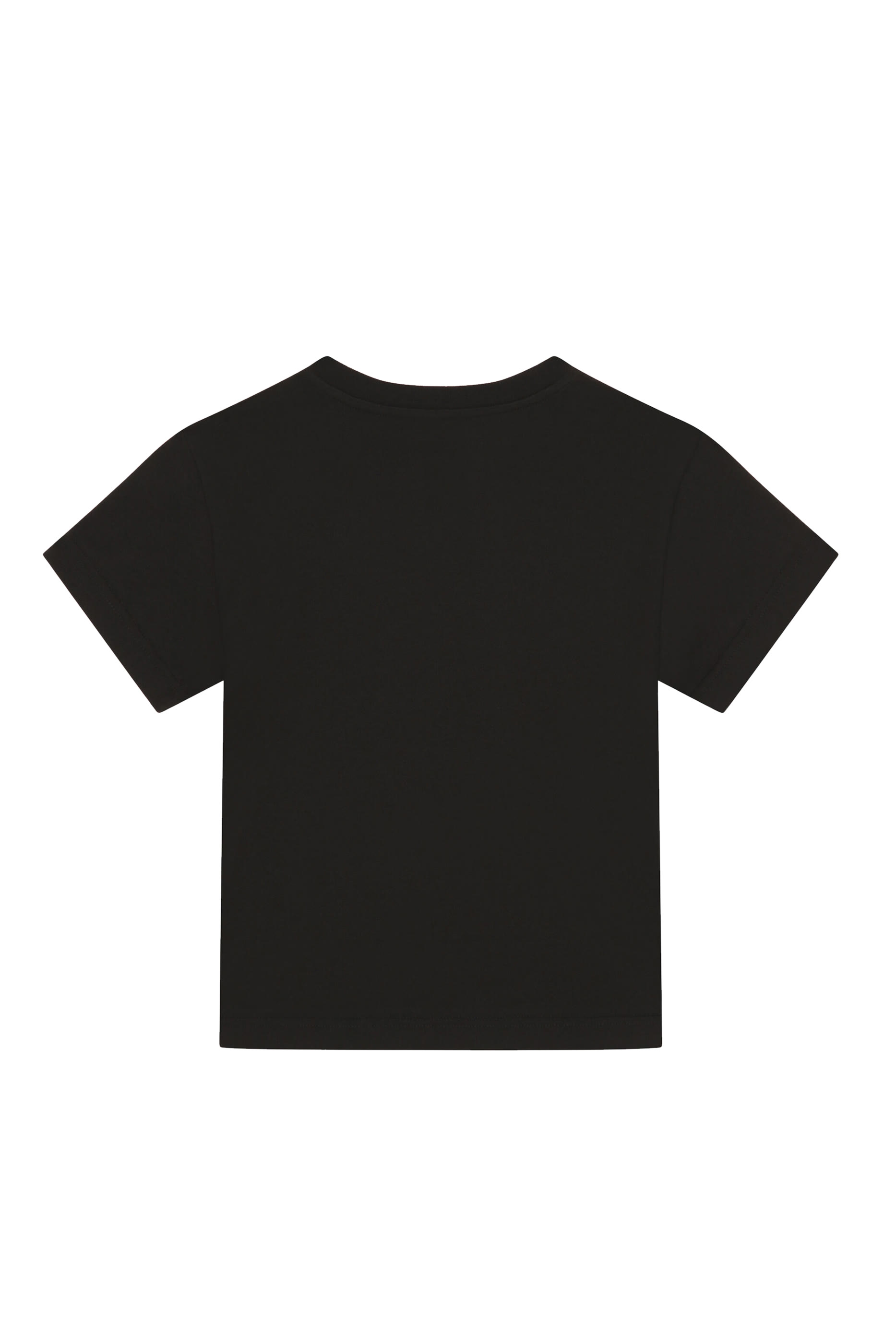 Kids Embroidered Logo Cotton T-Shirt