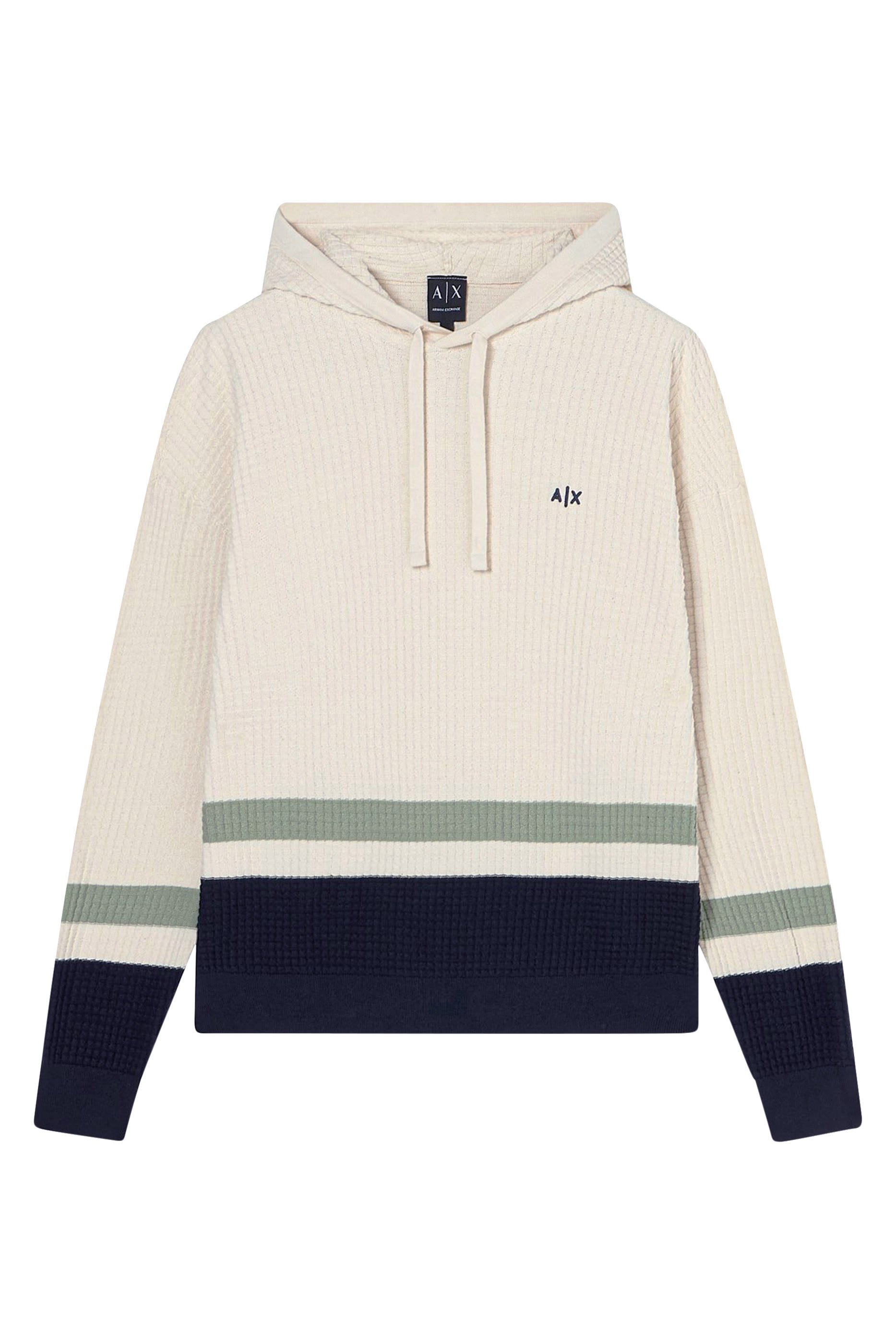 AX Logo Cotton-Jersey Hoodie