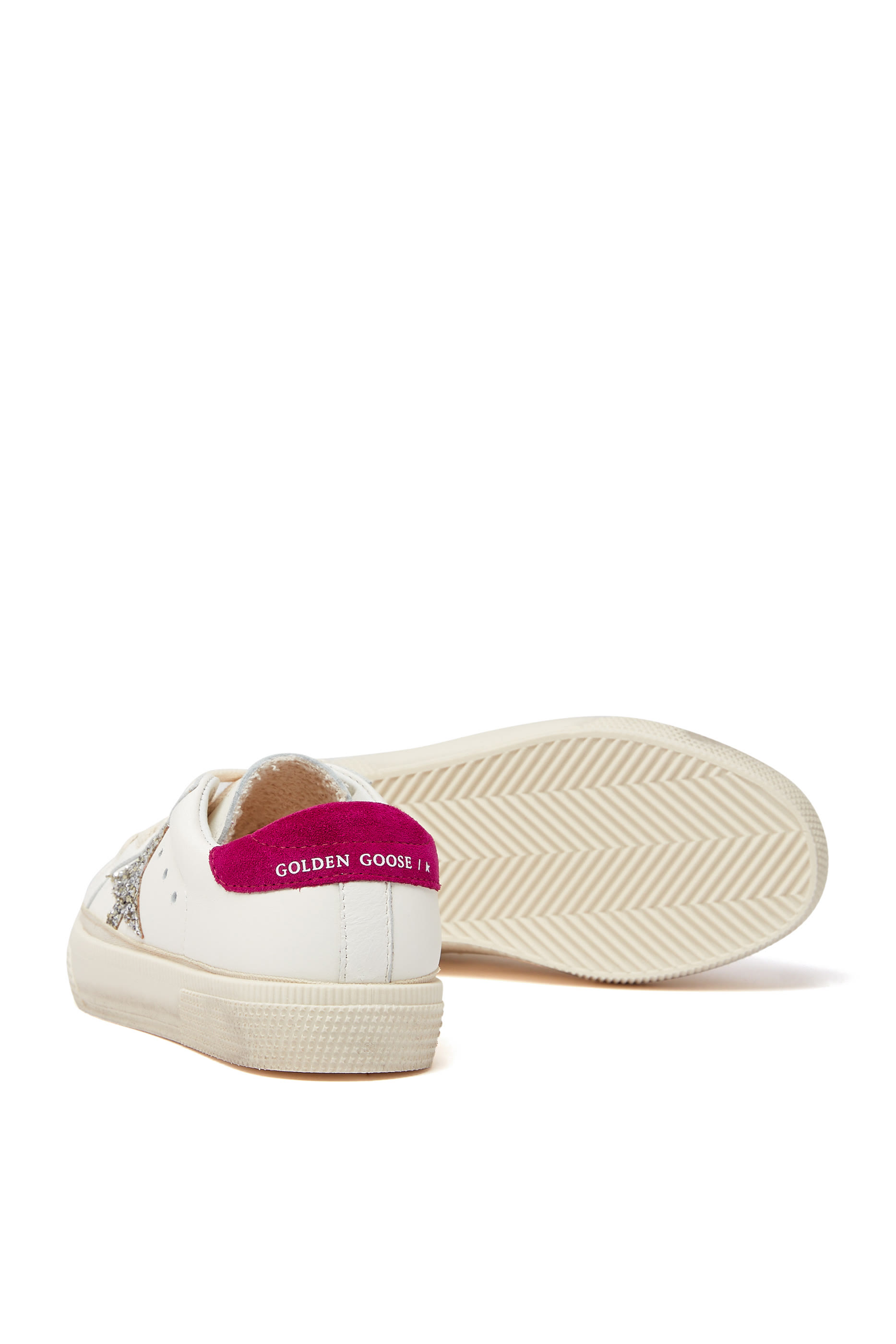 Kids May Nappa Leather Sneakers