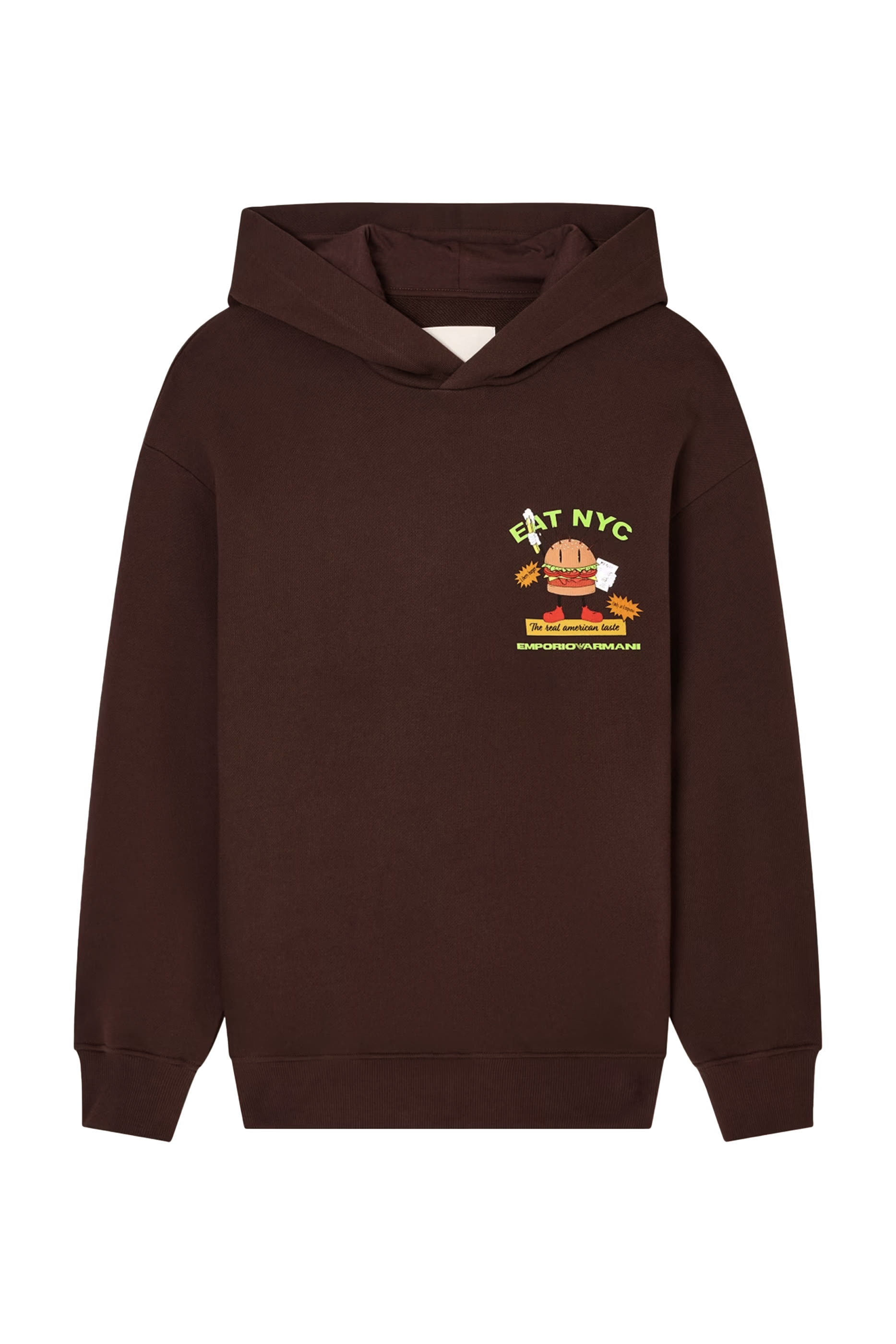 ASV New York Capsule Collection EAT NYC Print Jersey Hooded Sweatshirt