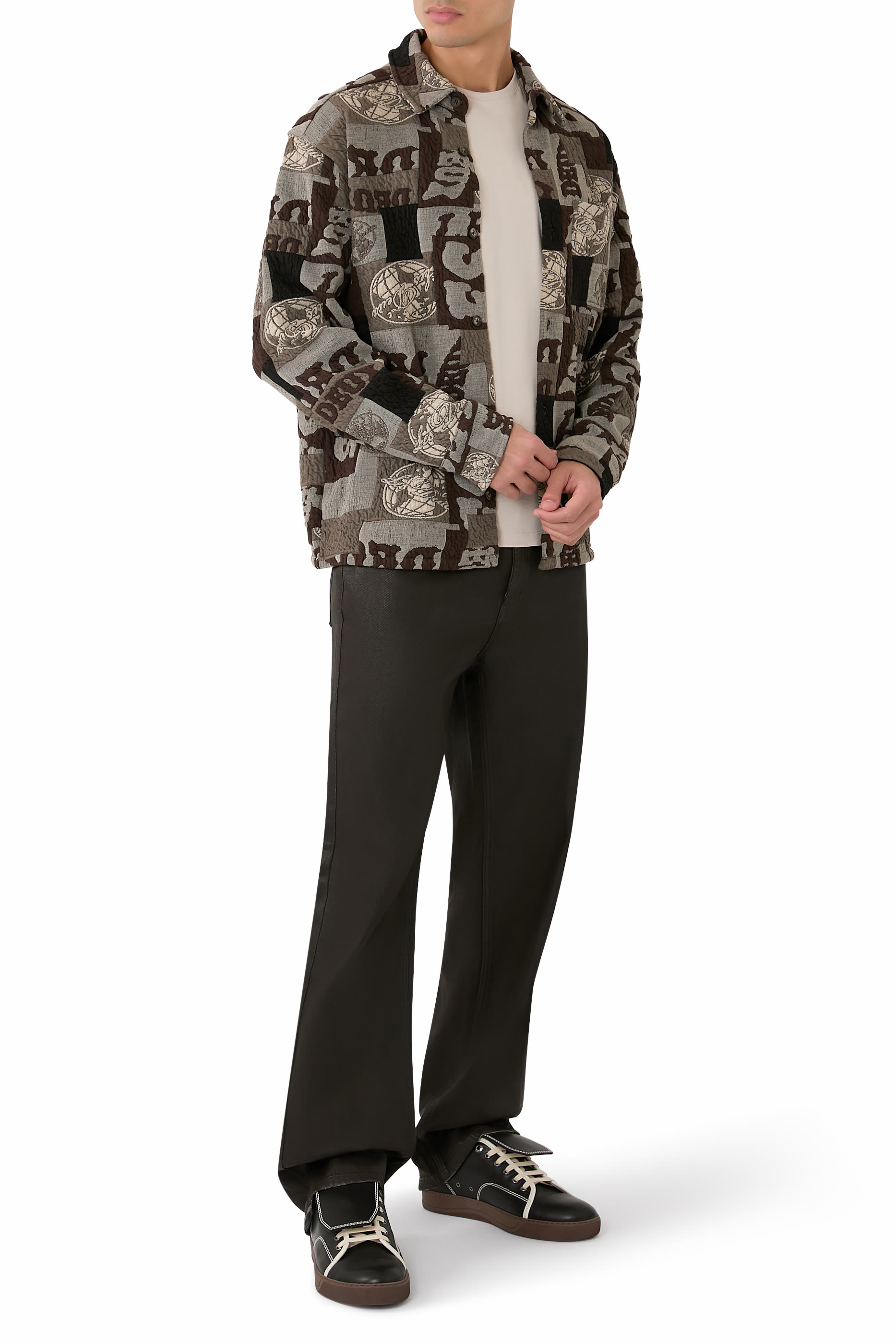  Wax Coated Denim Jeans 