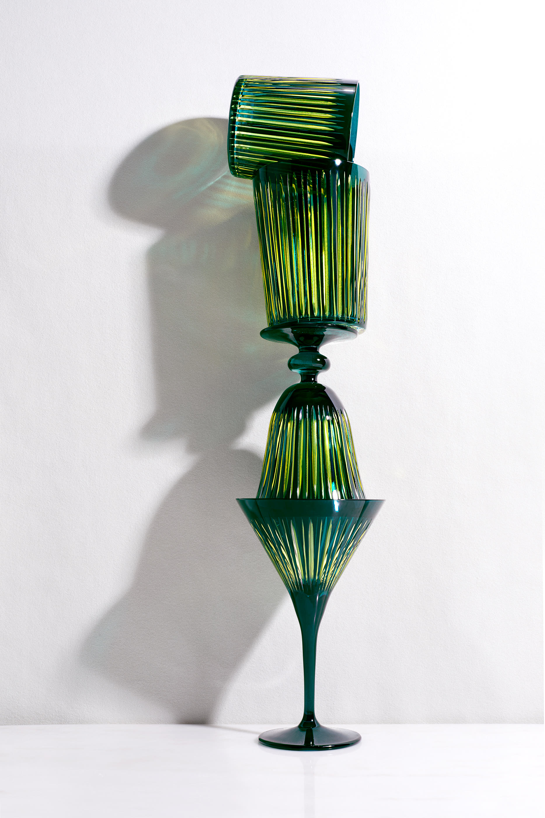 Prism Martini Glasses, Set of 4