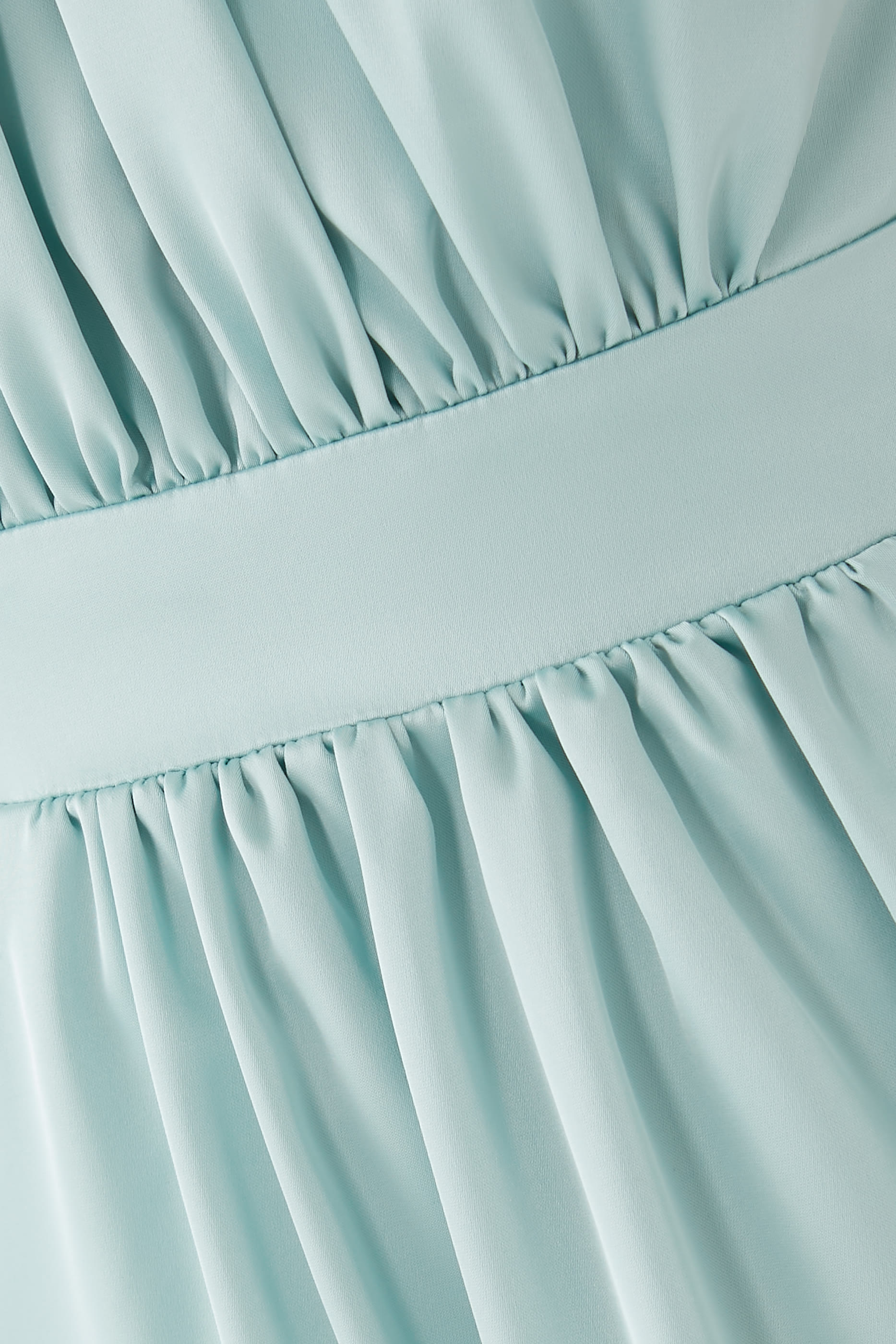 Satin Puff Midi Dress