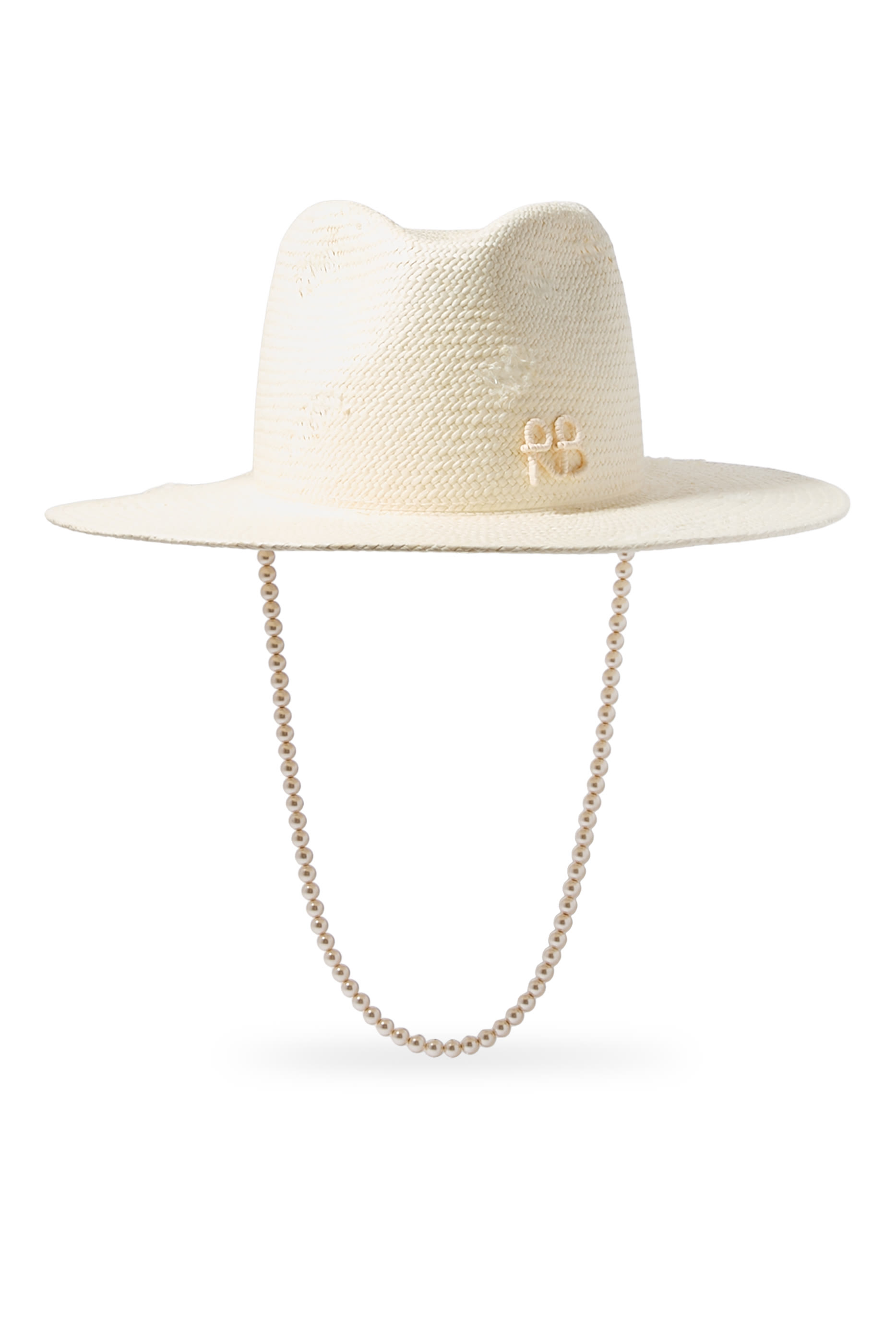Maxi-Pearls Embellished Fedora Hat
