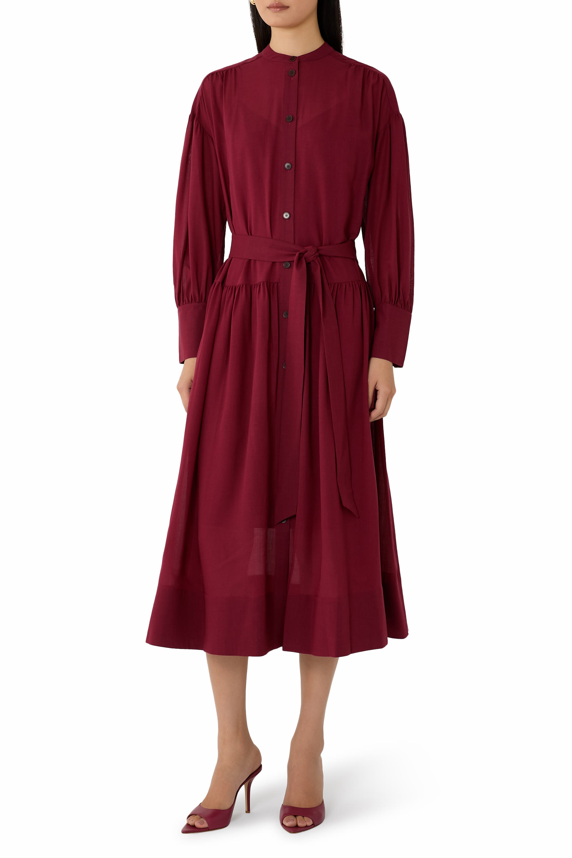 Emma Sheer Fine Wool Dress
