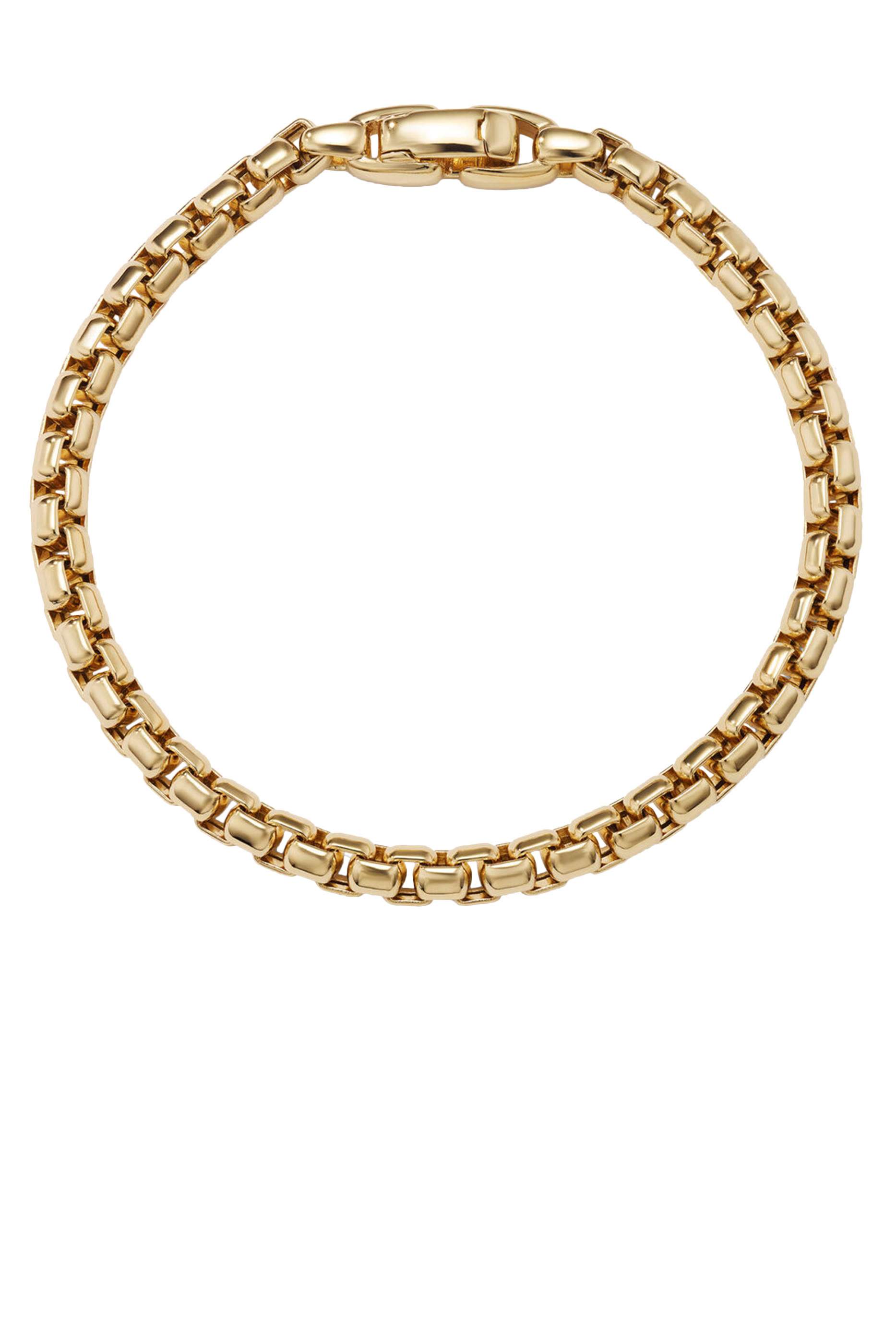 	18K YG Box Chain Bracelet