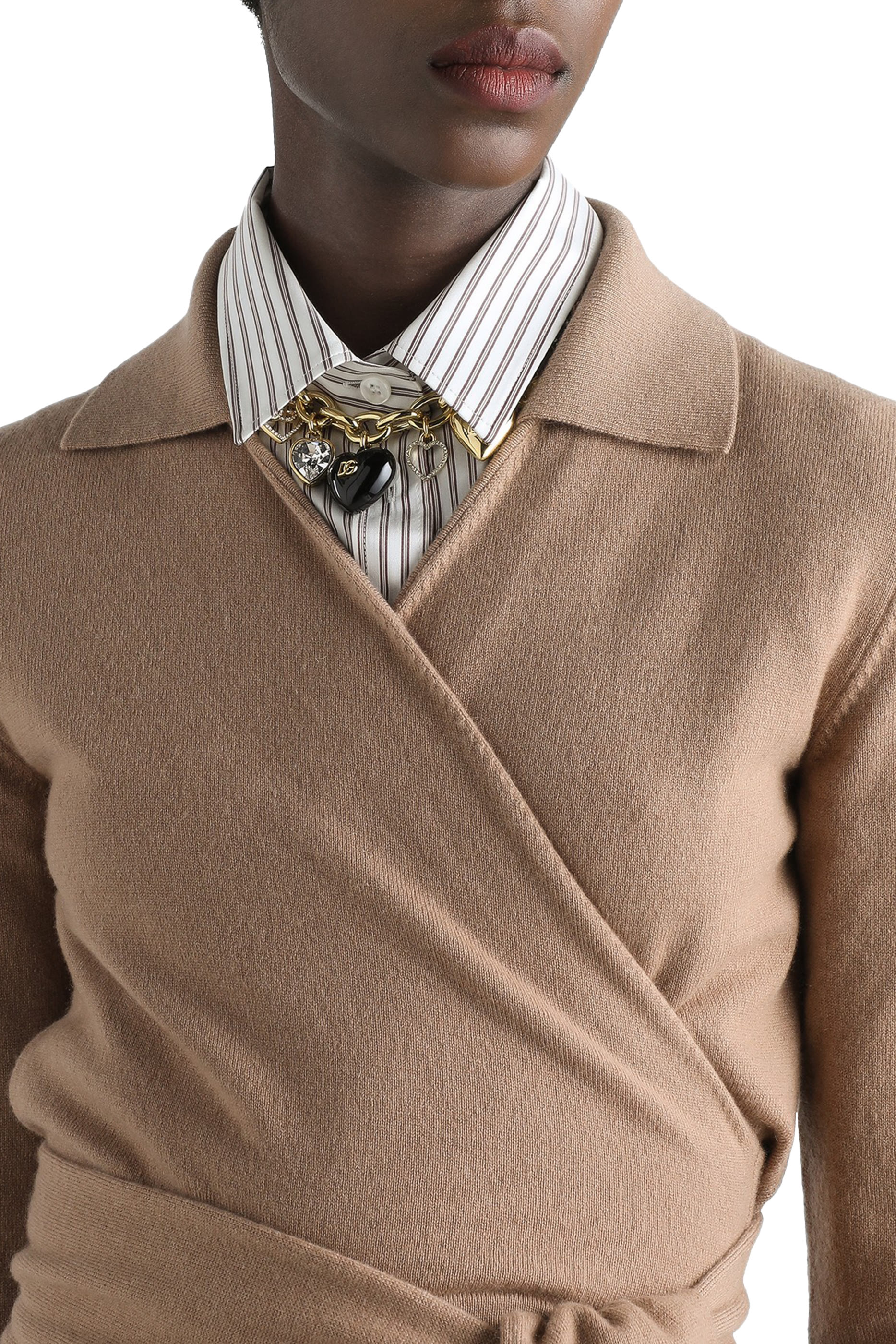 Side-Tie Cashmere Cardigan